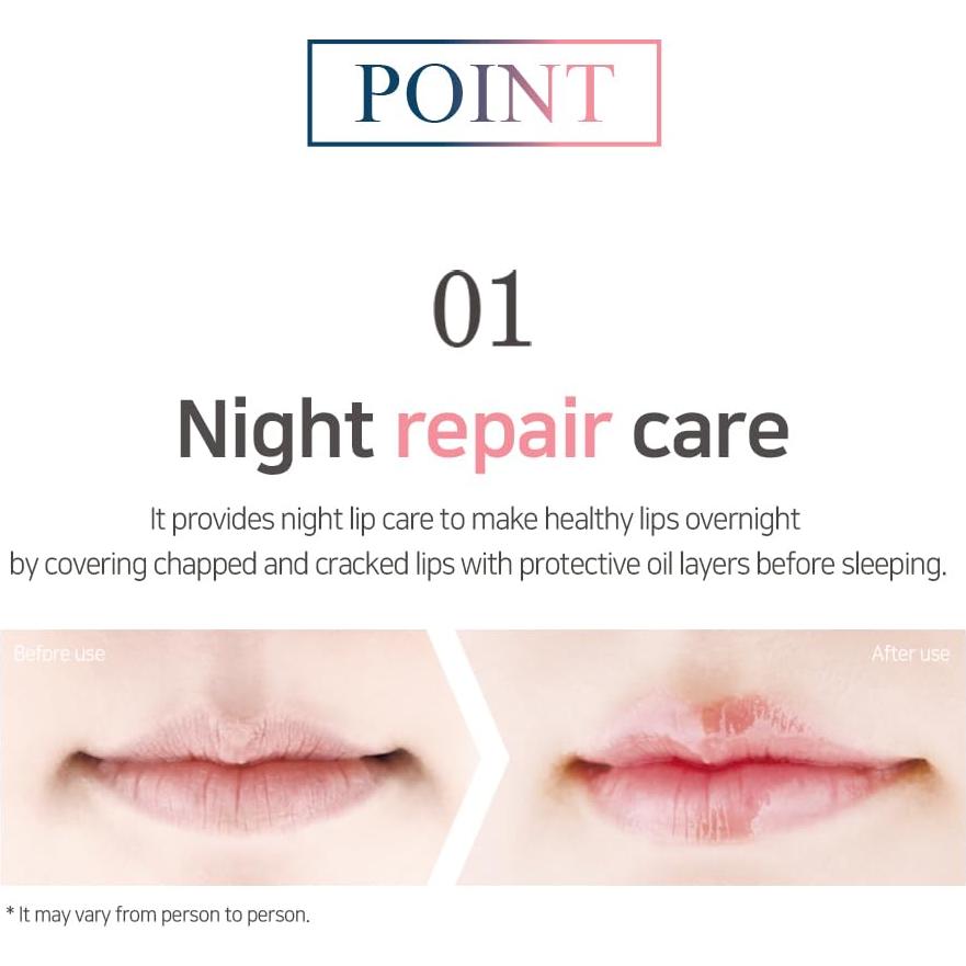 Mascarilla Labial Nocturna PETITFEE 15g - Hidratación Profunda