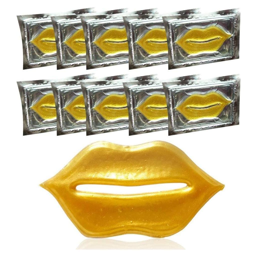 Mascarilla Labial de Oro 24K Veronni - 30 Piezas Hidratantes