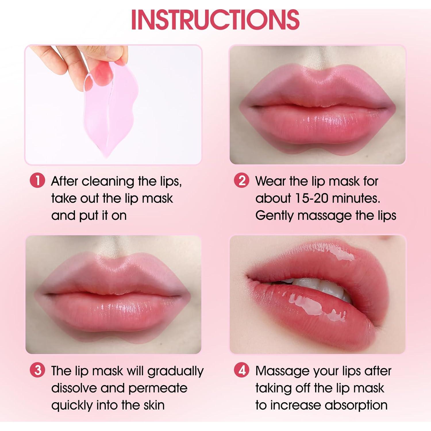 Mascarilla de Labios de Colágeno NIYET - 30 Piezas Hidratantes