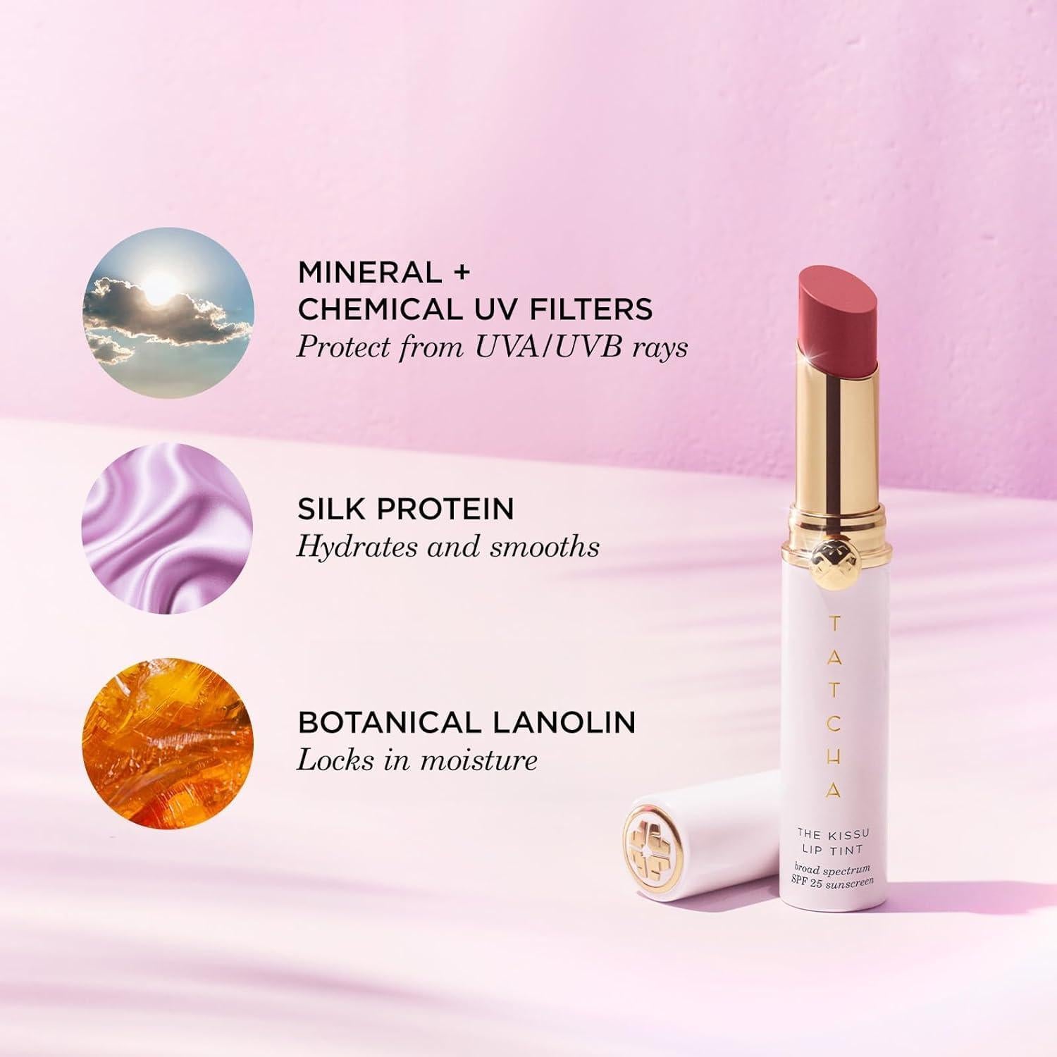 Conjunto de Labios Tatcha: Exfoliante, Tratamiento y Tinte