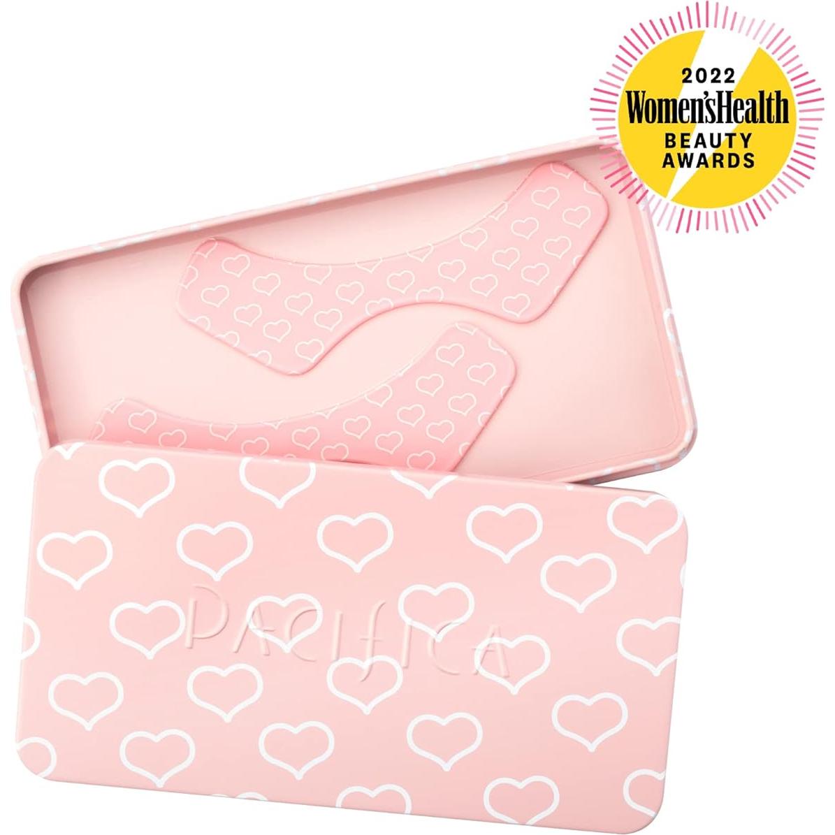 Beauty Reusable Lip Line Mask, Skincare, Silicone Mask, For Fine Lines and Wrinkles, Lift and Firm, Pair with Serum, Storage Tin Included, Skin Care, Face Masks Skincare, Vegan, 2 Pieces