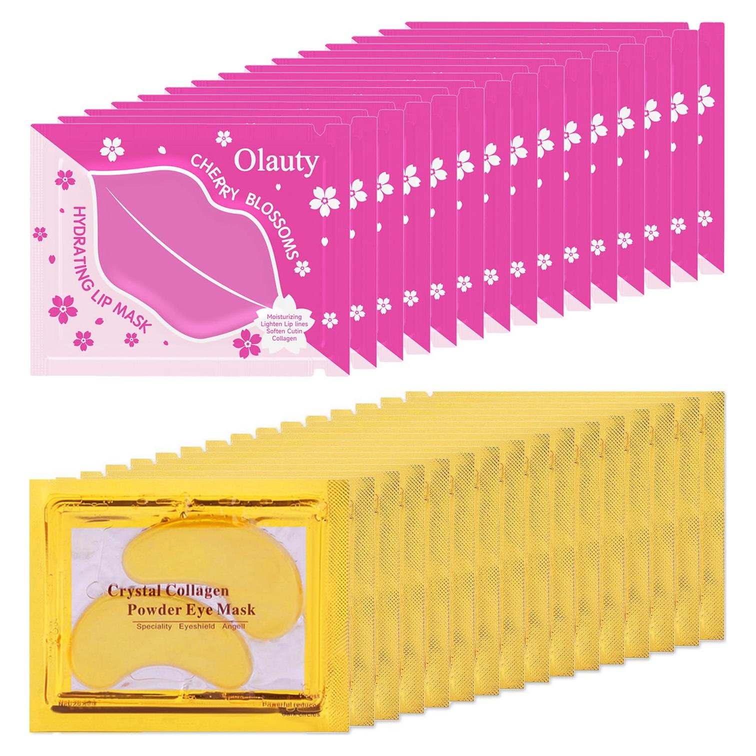 30 Pares de Mascarillas Labiales y Parches para Ojos Eakroo