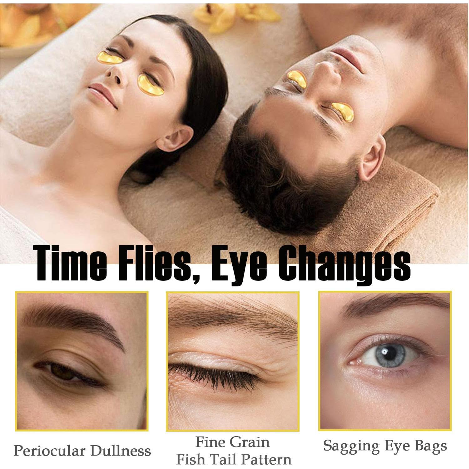 30 Pares de Mascarillas Labiales y Parches para Ojos Eakroo