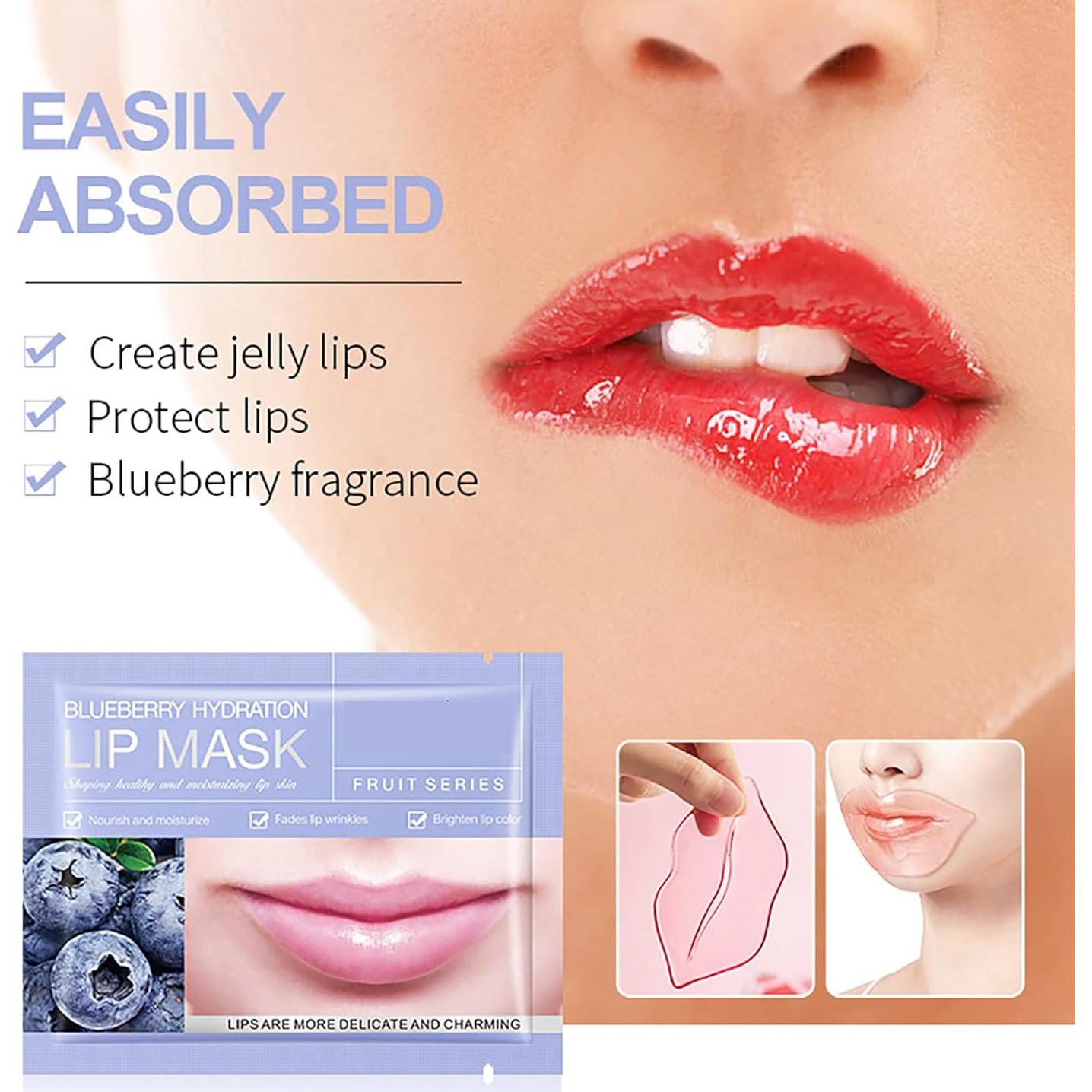 30 Mascarillas Hidratantes para Labios Sadoer - 10 Sabores