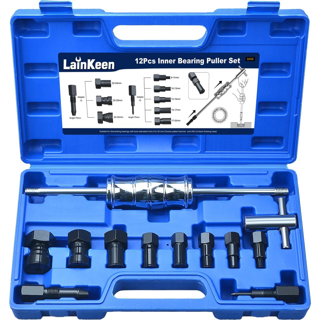 LainKeen Kit Extractores de Rodamientos 12 Piezas 8-32mm