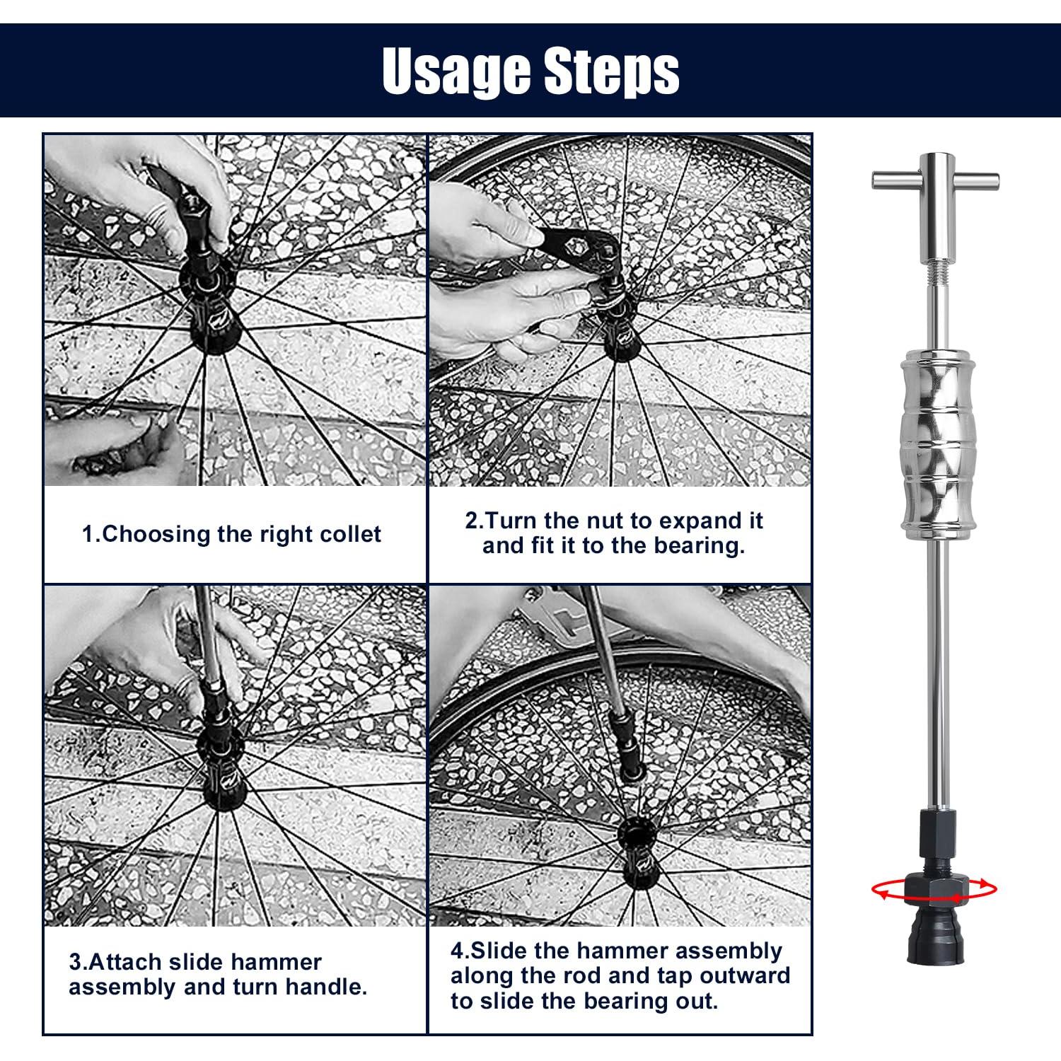 LainKeen Kit Extractores de Rodamientos 12 Piezas 8-32mm