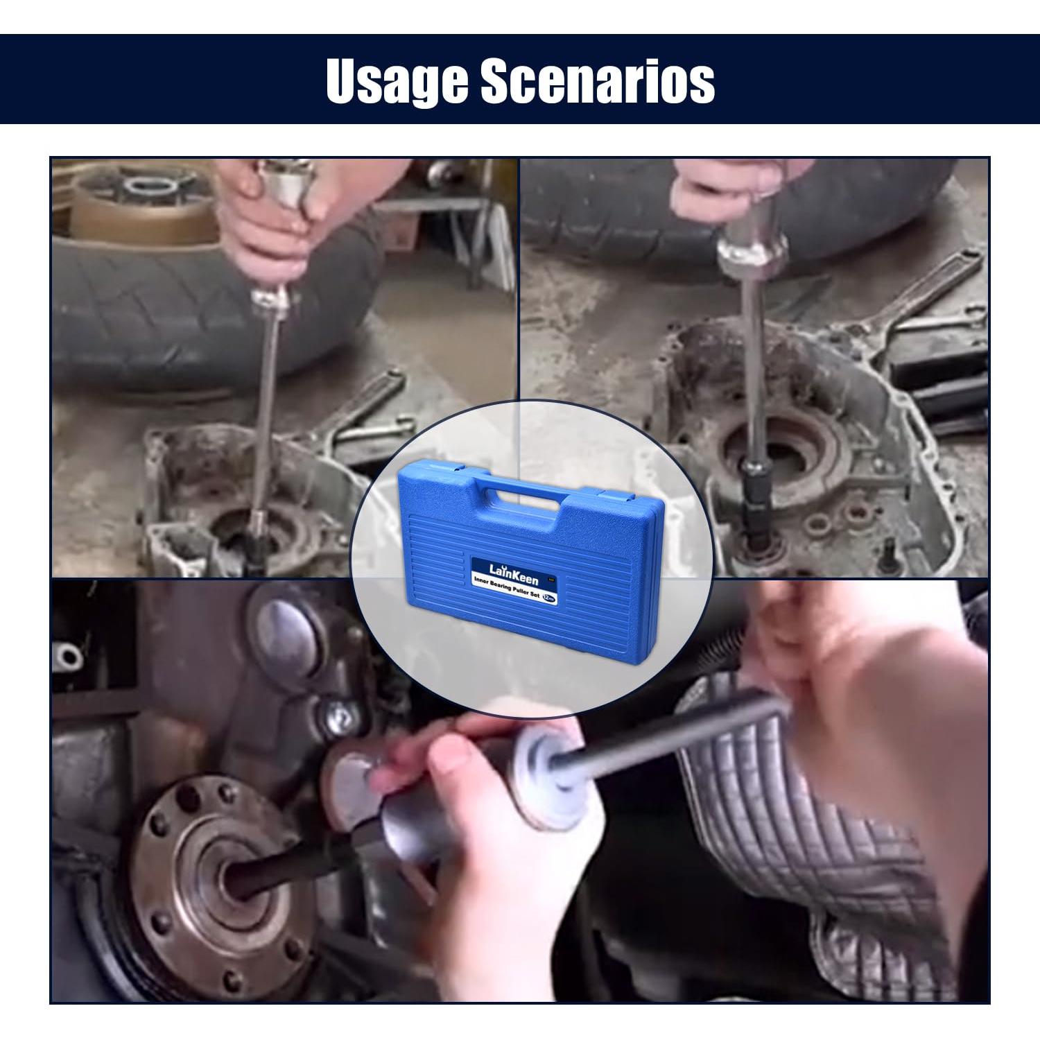 LainKeen Kit Extractores de Rodamientos 12 Piezas 8-32mm