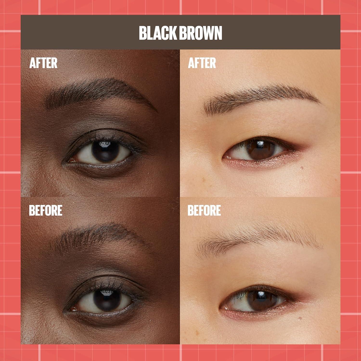 Lápiz y Gel Sellador para Cejas Maybelline Build-A-Brow Marrón Negro 1.4g
