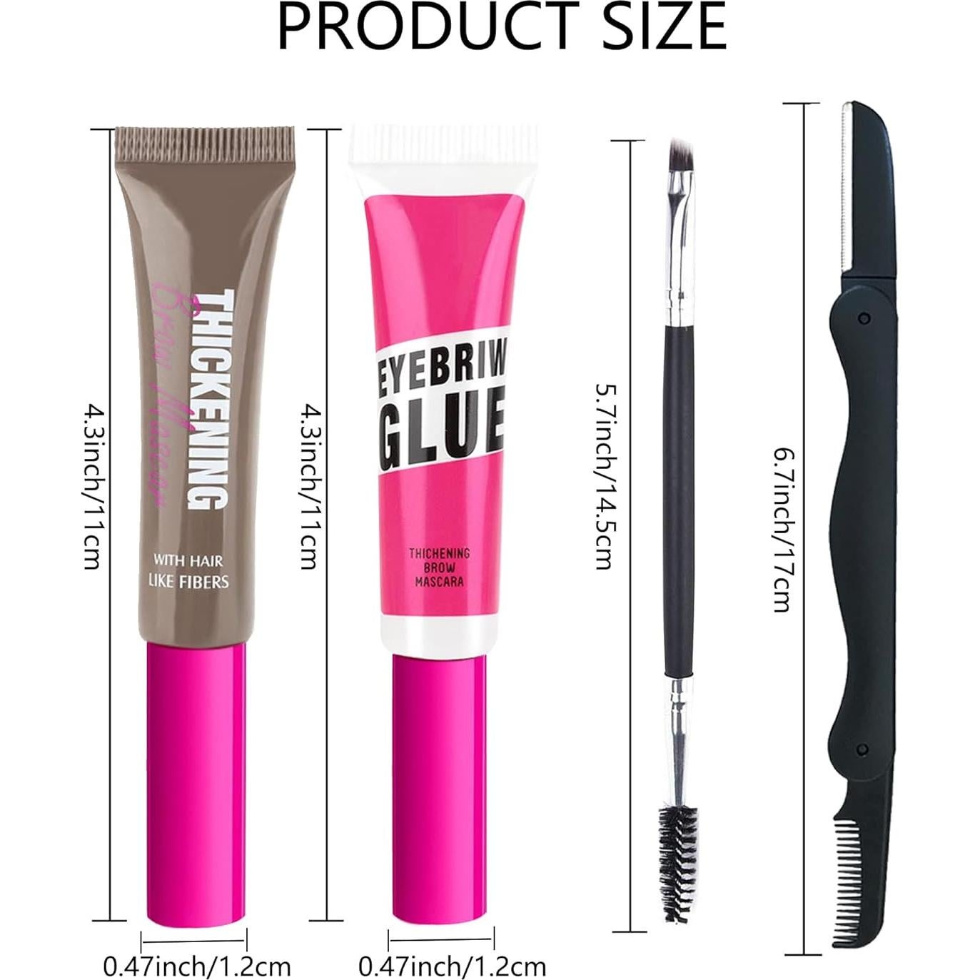 Kit de Gel para Cejas LYSdefeu - Tinte y Fijación Transparente