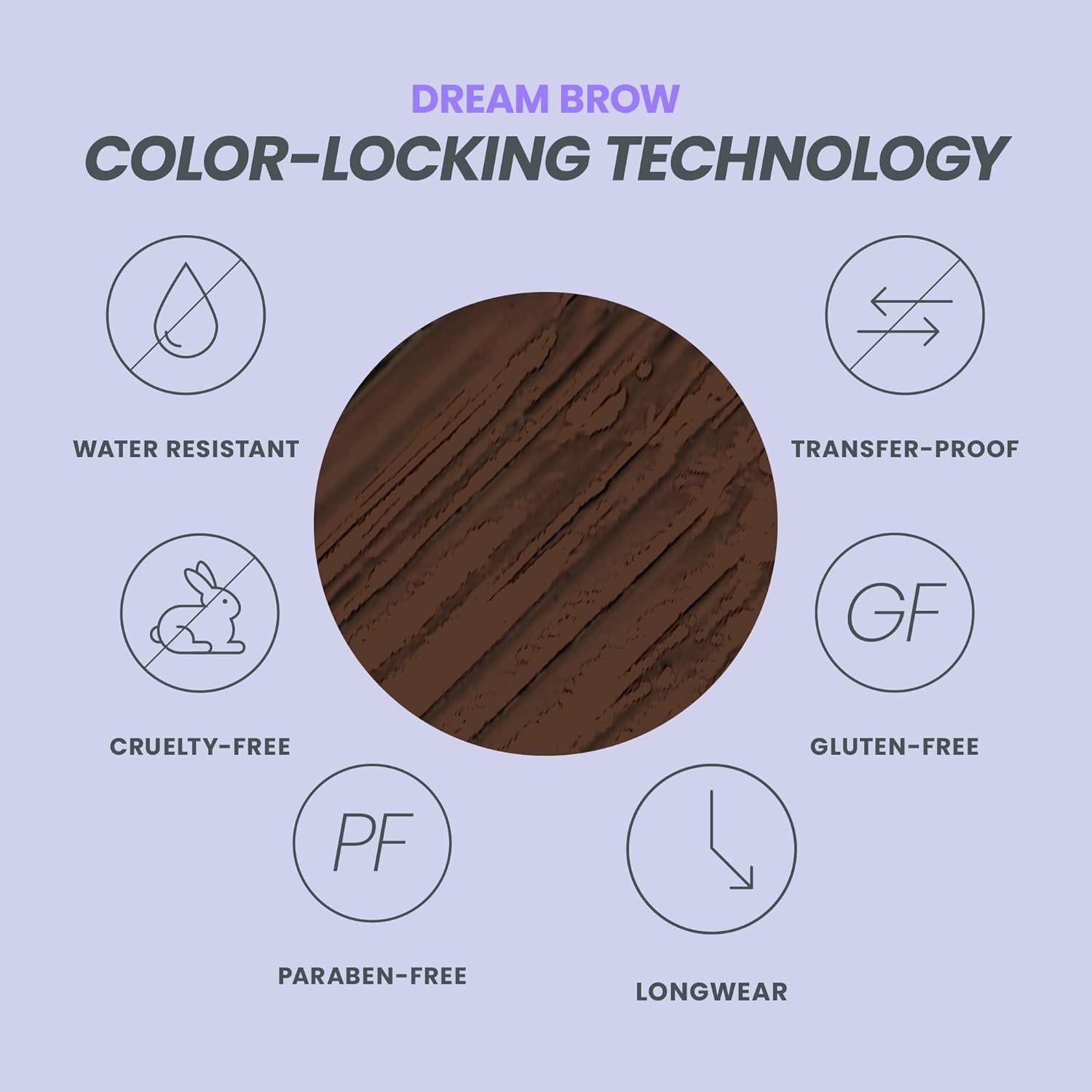 Gel para Cejas Wonderskin Dream Brow Castaño Oscuro 38g