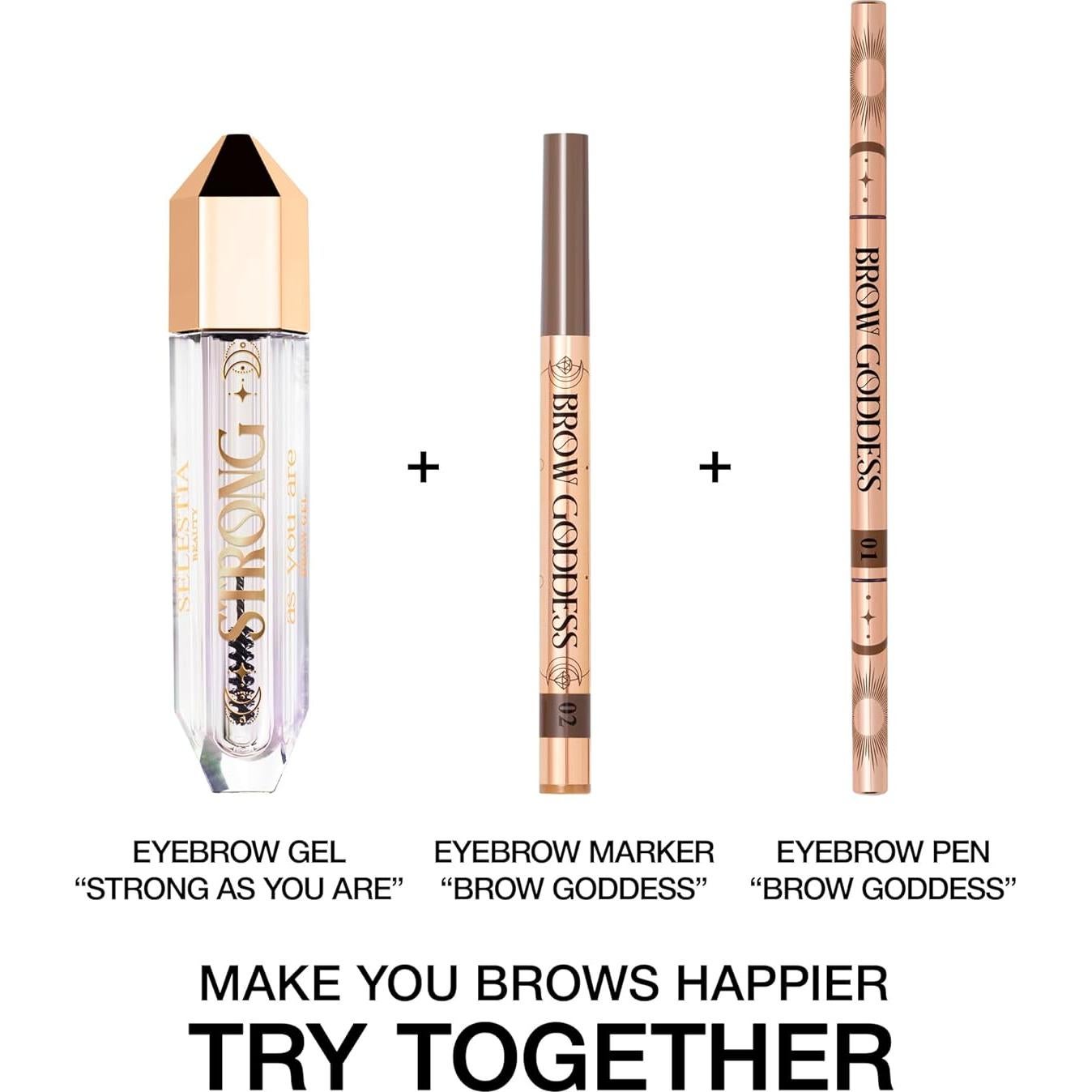 Gel de Cejas Transparente SELESTIA BEAUTY 2.8 ml Fijación Fuerte