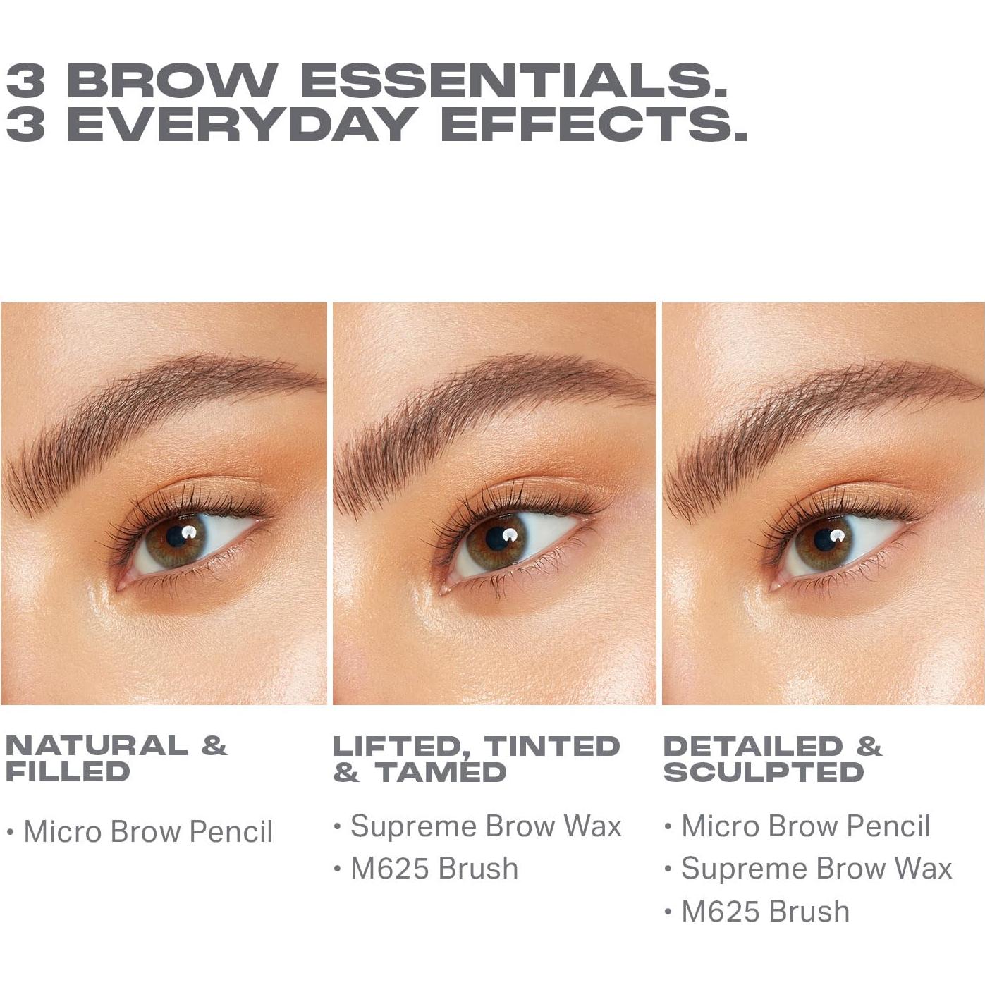 Kit de Cejas Morphe High Archiever - Lápiz, Cera y Brocha Latte