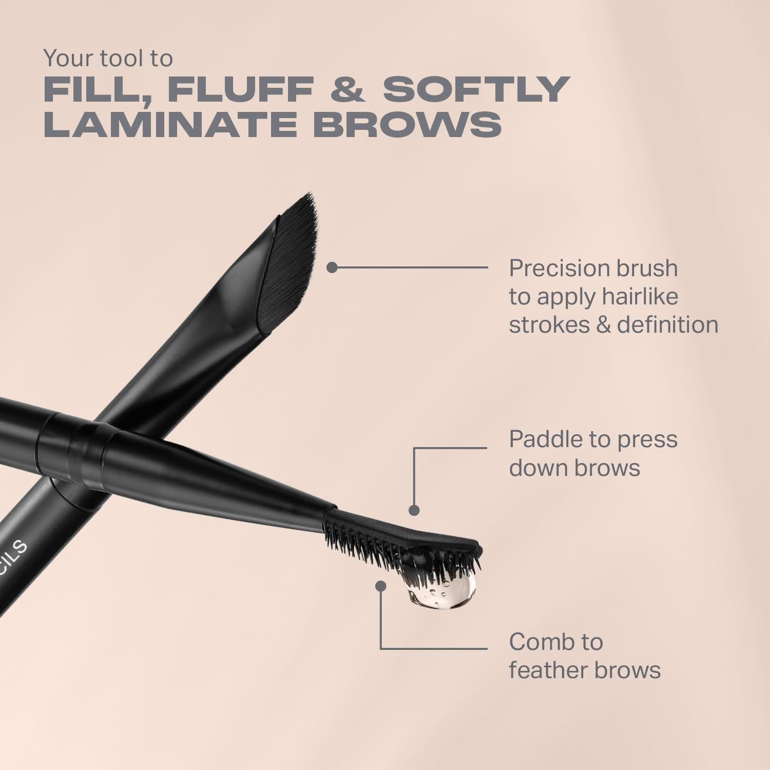 Kit de Cejas Morphe High Archiever - Lápiz, Cera y Brocha Latte