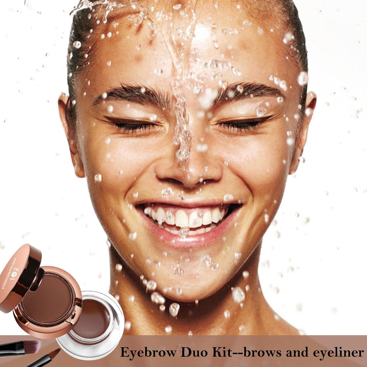 Kit de Cejas 2 en 1 Shenzhenshimuyu - Pomada y Polvo