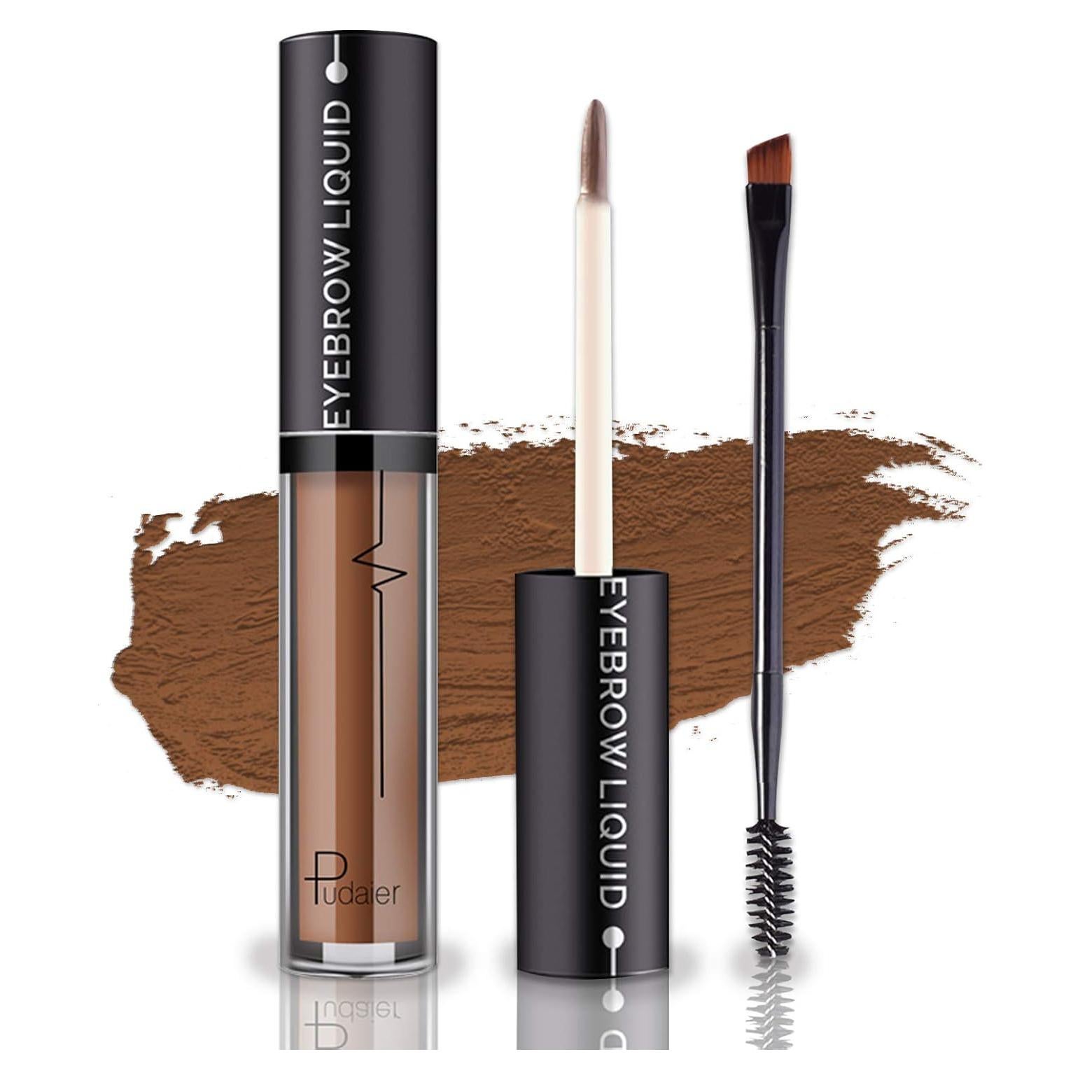 Gel de Cejas Impermeable YOLETO Marrón Oscuro 25g con Cepillo