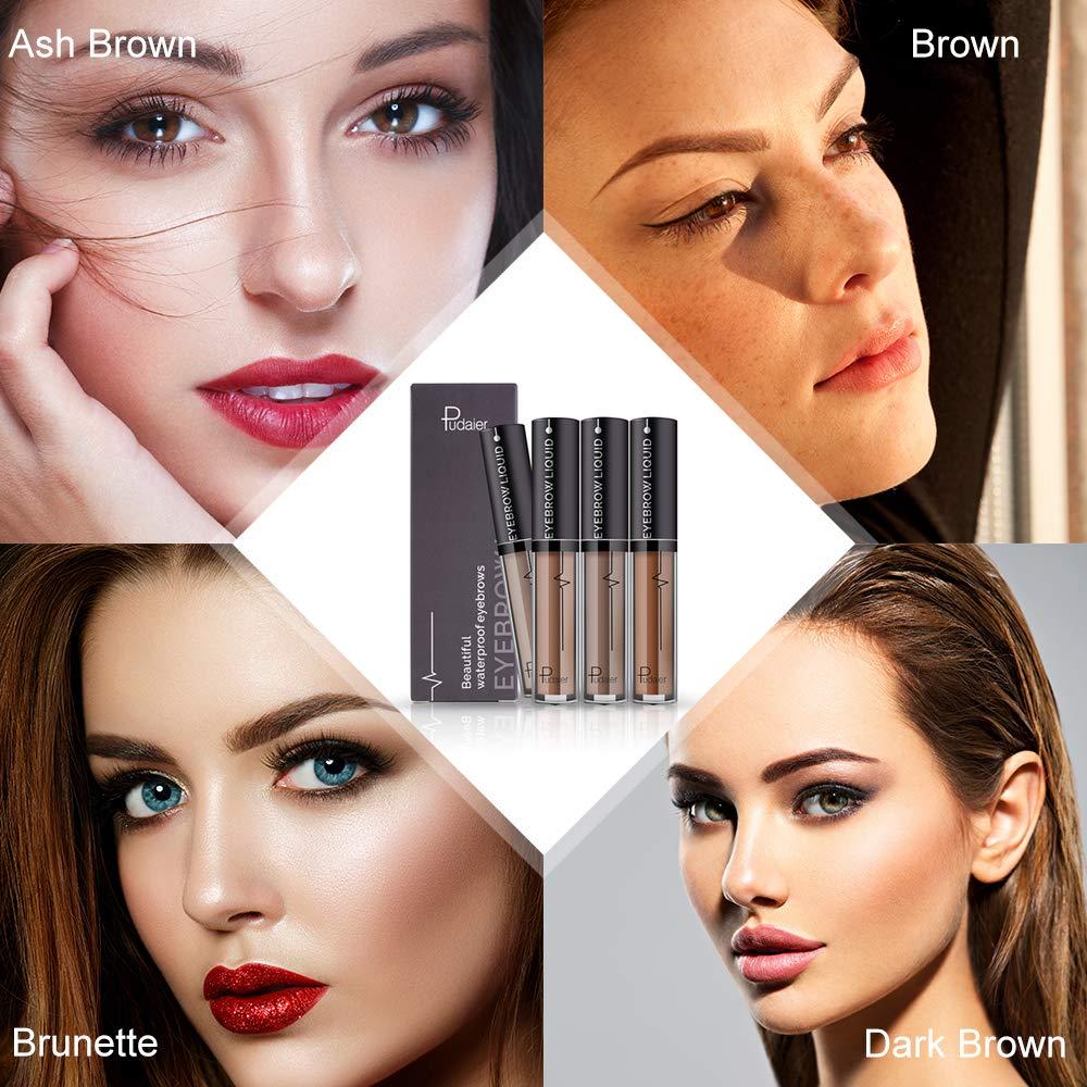 Gel de Cejas Impermeable YOLETO Marrón Oscuro 25g con Cepillo