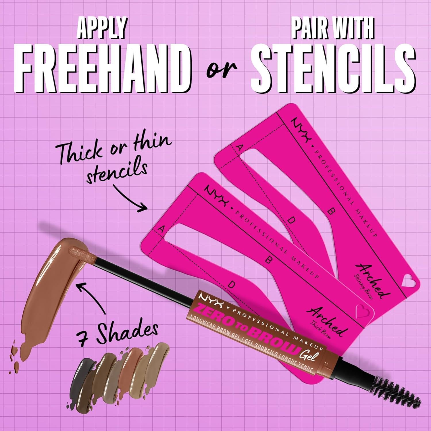 Gel de Cejas NYX Profesional Castaño 12.5g Larga Duración