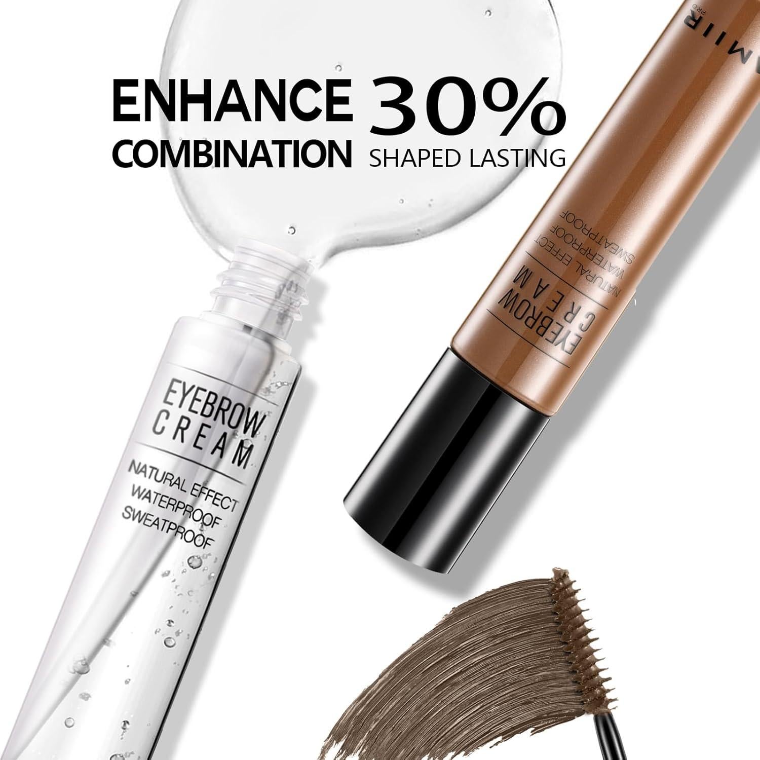 Kit de Tinte para Cejas AMIIR Castaño Resistente al Agua