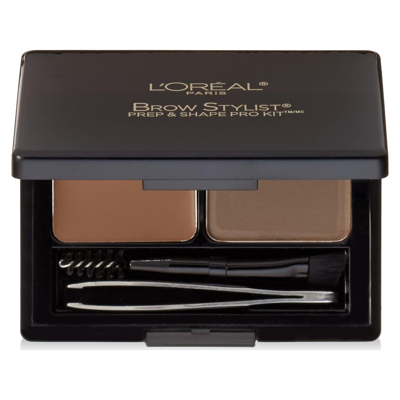 Kit de Cejas L'Oréal Paris Brow Stylist Pro 3.4 g Medio a Oscuro