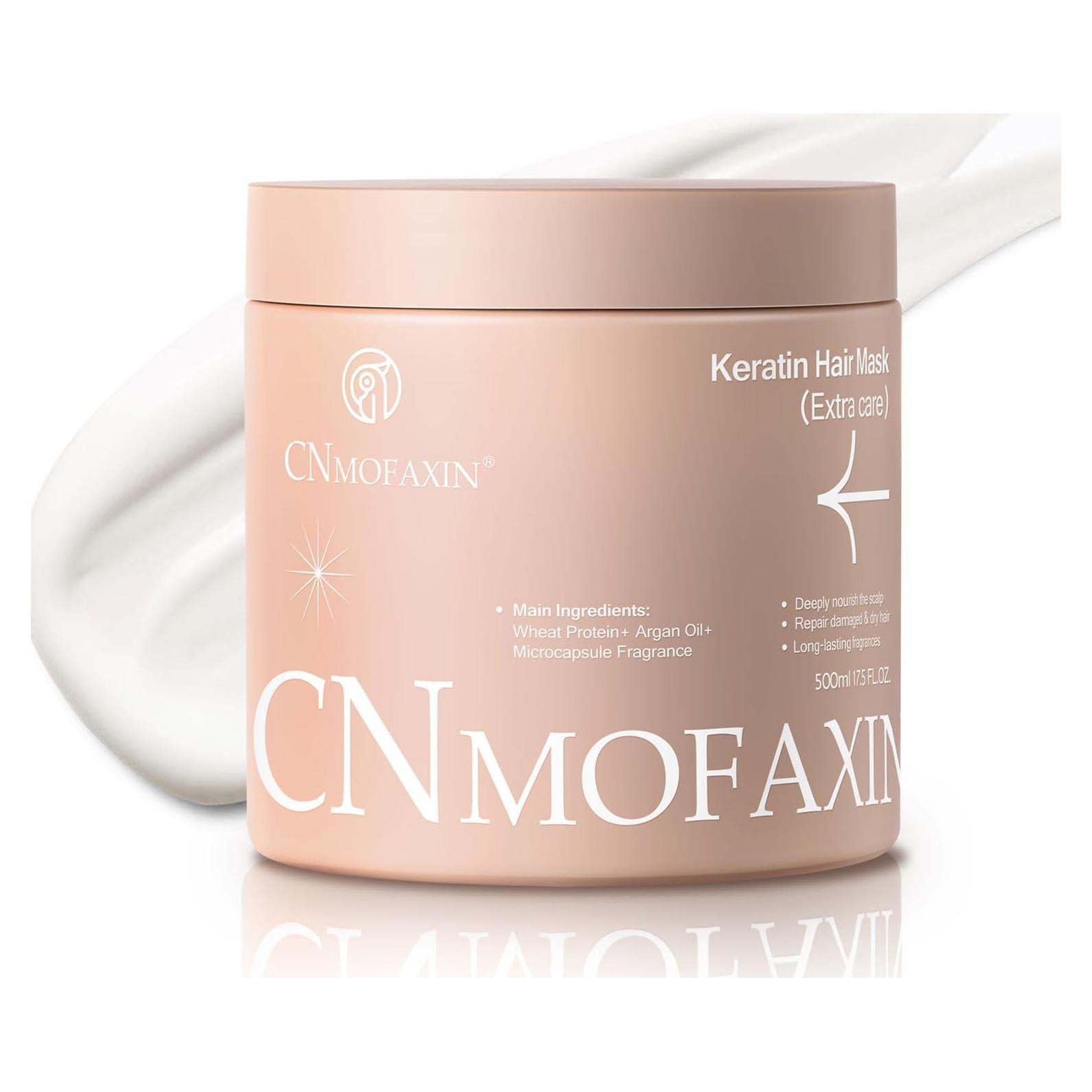 Mascarilla de Keratina CNMOFAXIN 496g - Hidratante y Reparadora