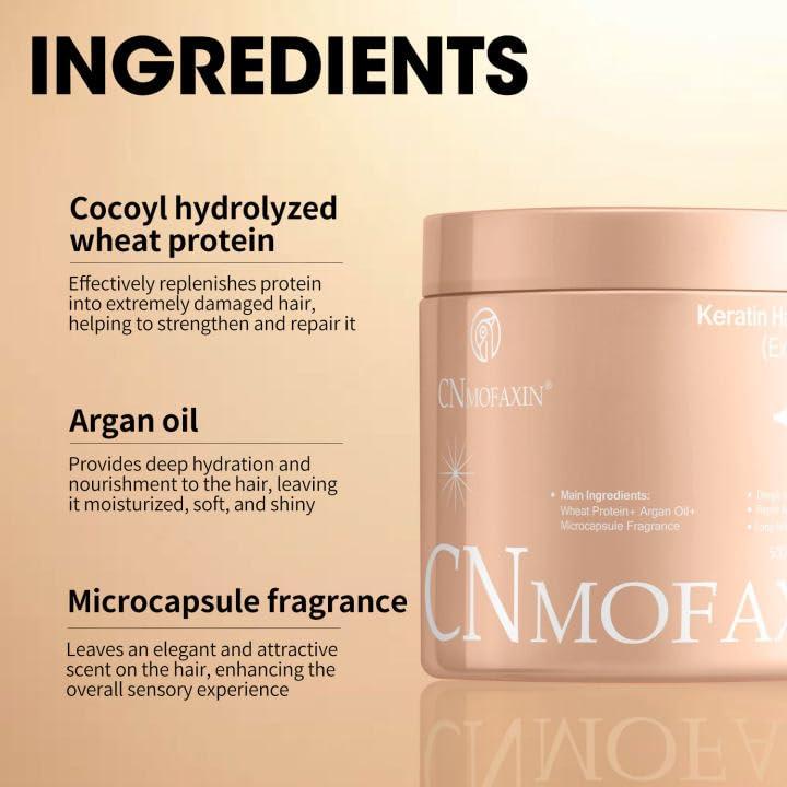 Mascarilla de Keratina CNMOFAXIN 496g - Hidratante y Reparadora
