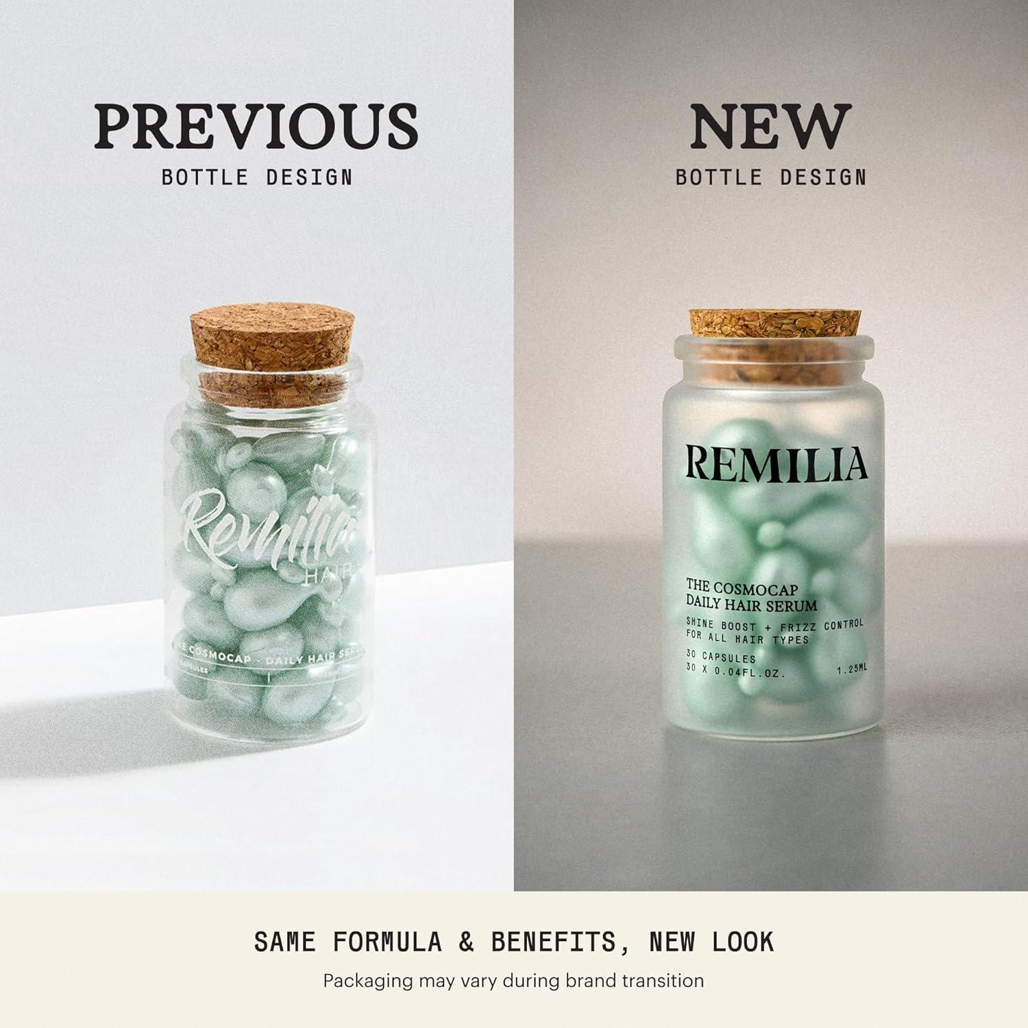 Suero para Cabello Frizado Remilia - Tratamiento Anti-Frizz 30 Cápsulas