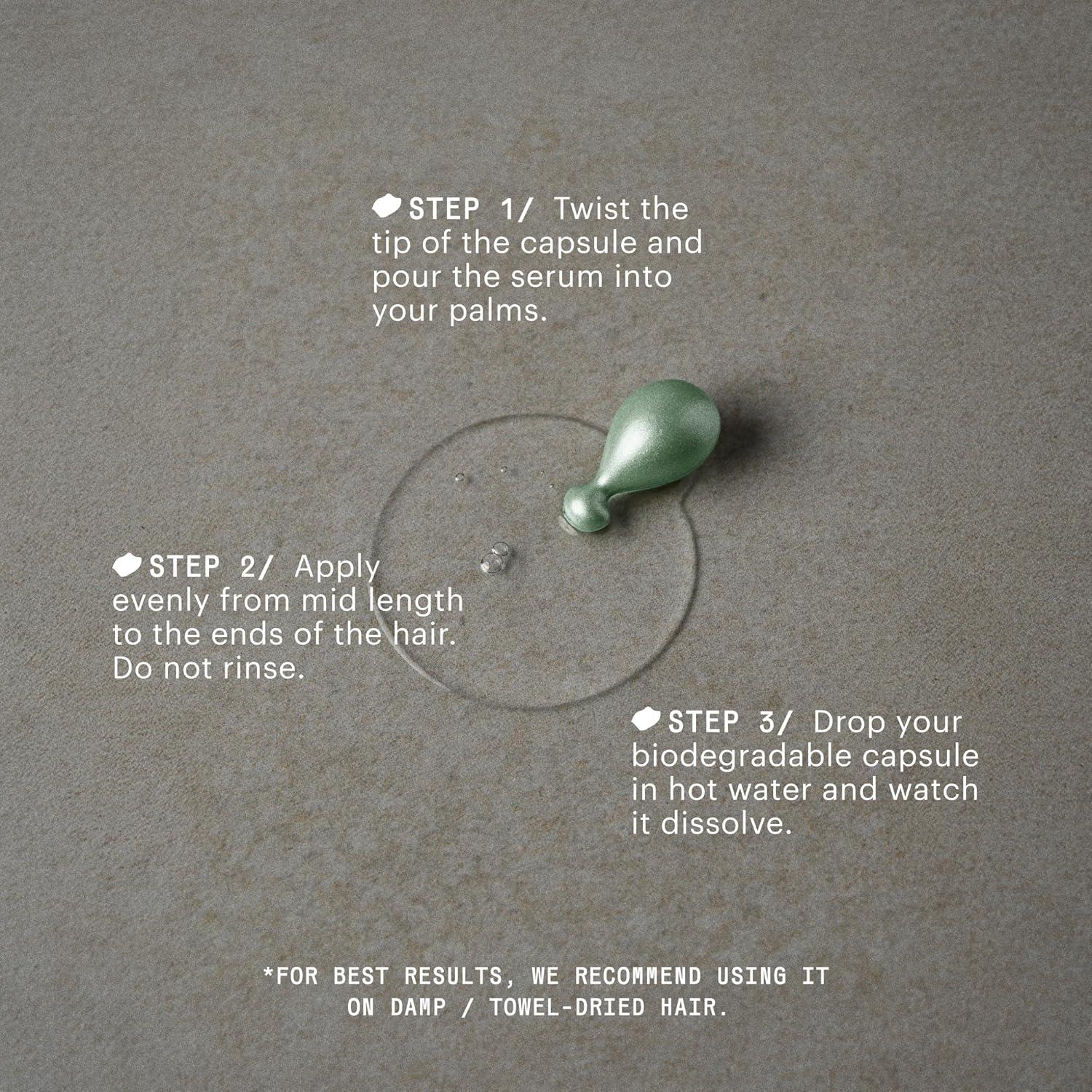 Suero para Cabello Frizado Remilia - Tratamiento Anti-Frizz 30 Cápsulas