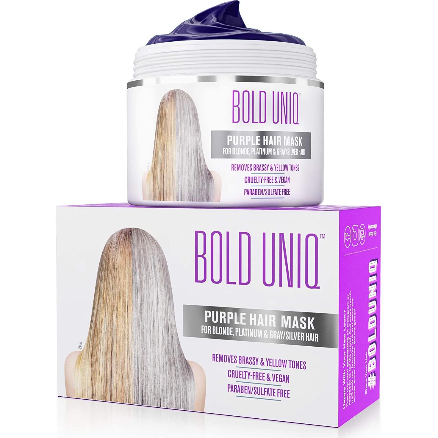 BOLD UNIQ Mascarilla Capilar Morada + Tratamiento BoldPlex 3 y Suero 6