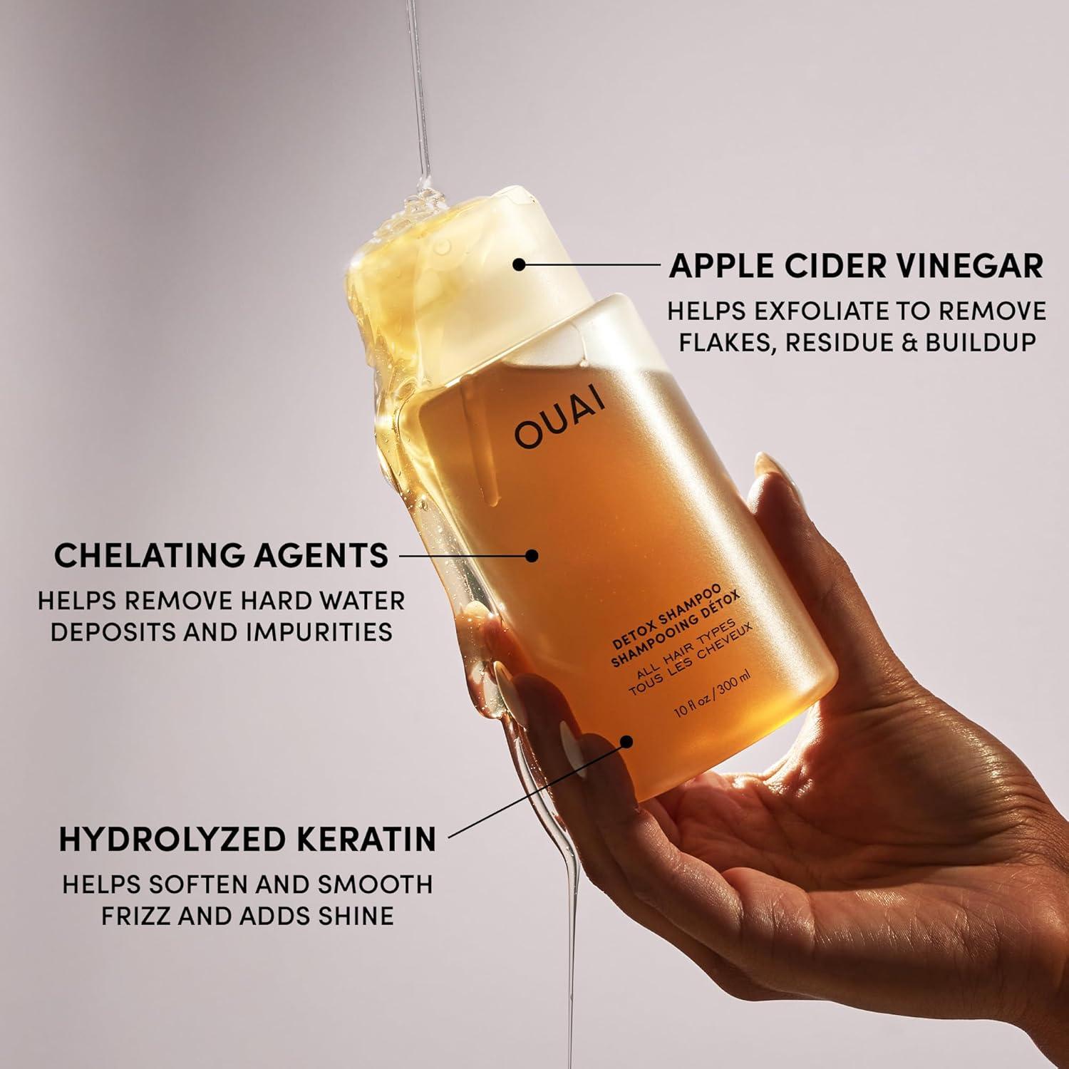 Champú Detox OUAI 85 g - Aclarador con Vinagre de Sidra