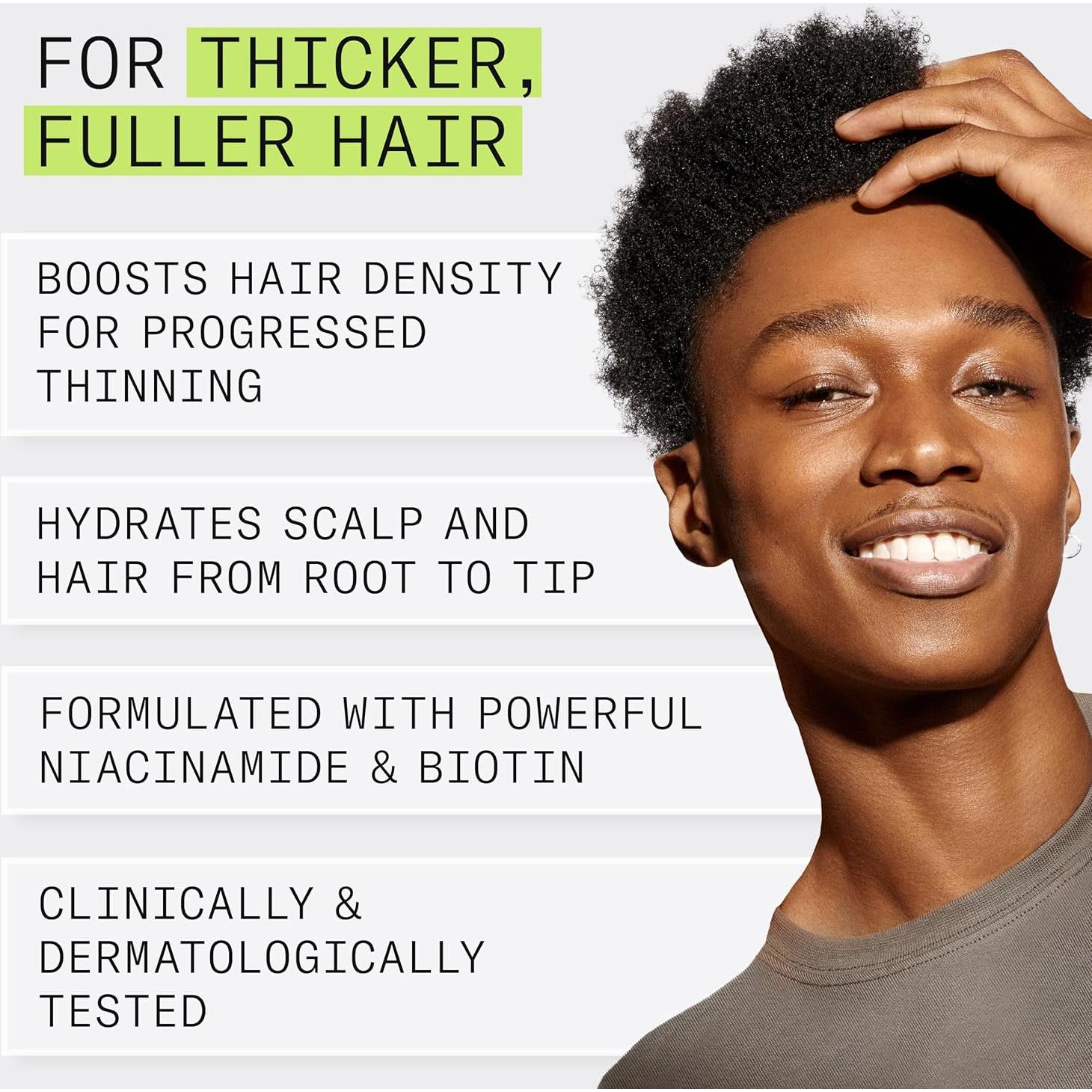 Nioxin Scalp + Hair Thickening System Kits | For Natural, Colored, & Damaged Hair with Light to Progressed Thinning | Strengthen & Boost Hair Density with Niacinamide & Biotin | 3 Month Supply