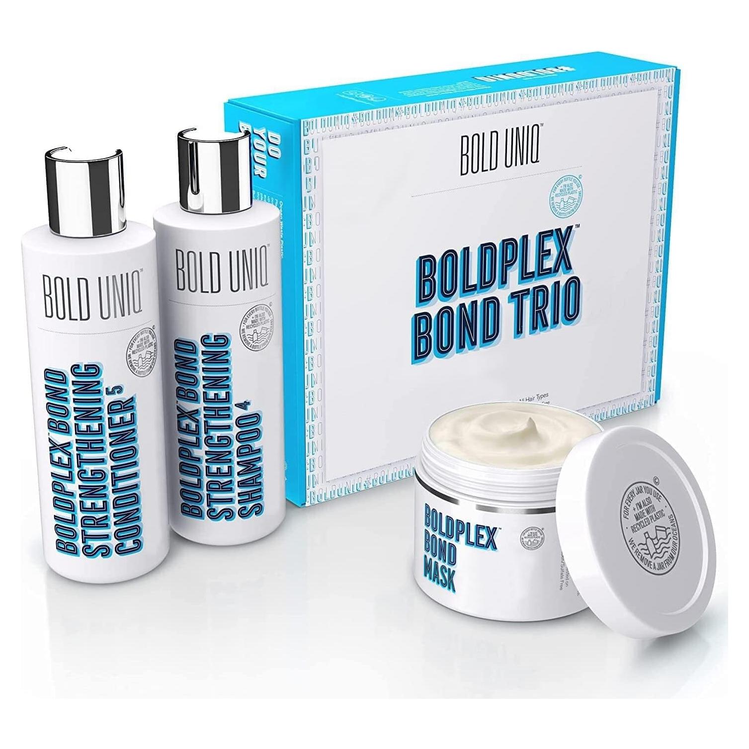 Set de Cuidado Capilar Boldplex 3, 4 y 5 - Champú, Acondicionador y Mascarilla Hidratante