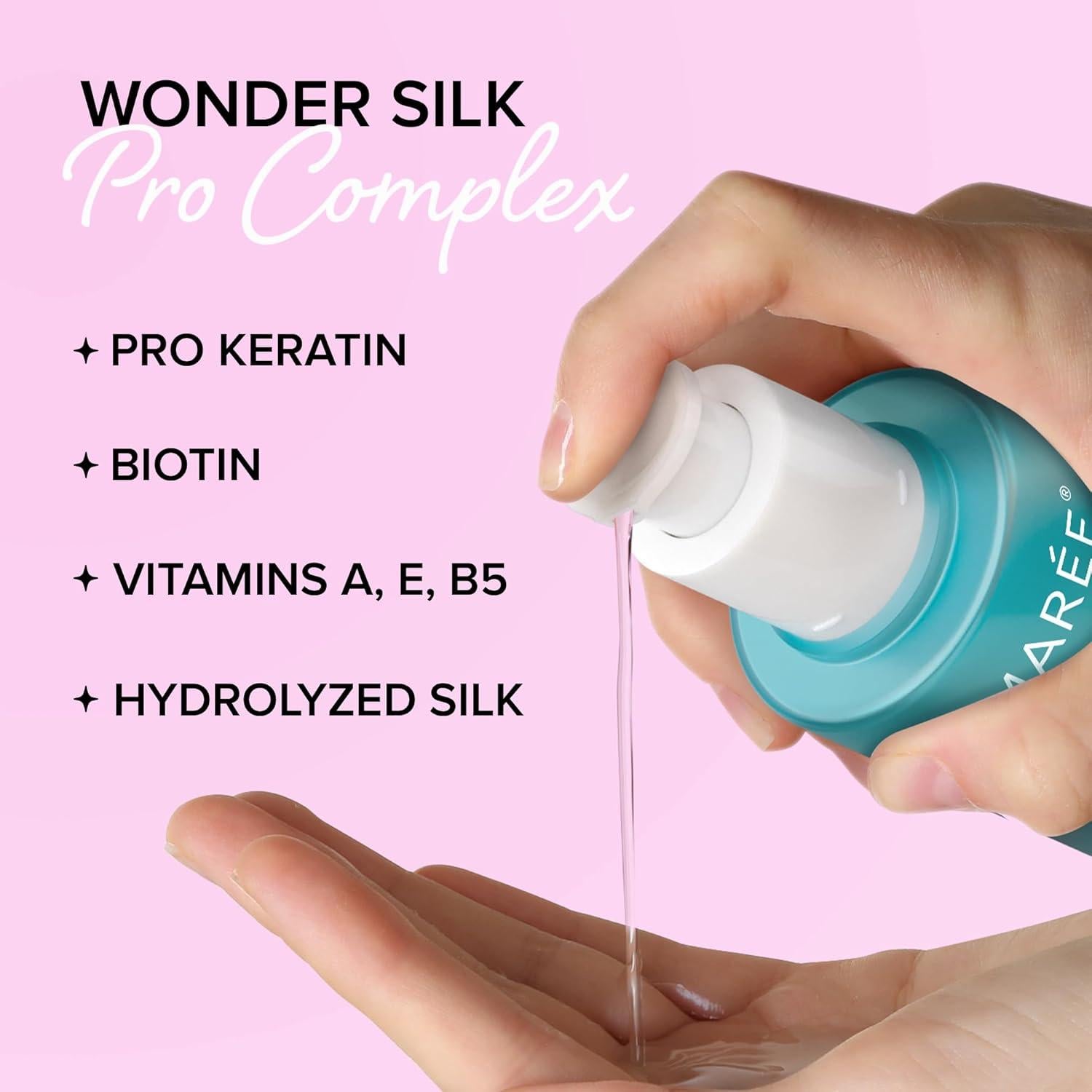 Suero para Cabello Frizz MAREE con Queratina y Biotina 210g