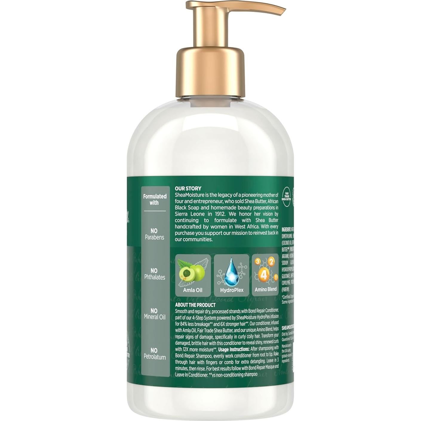 Acondicionador Reparador SheaMoisture 385ml - Fortalece y Repara