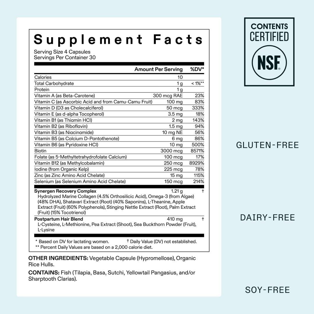 Suplemento Capilar Nutrafol Postparto 30 Cápsulas - Crecimiento y Grosor