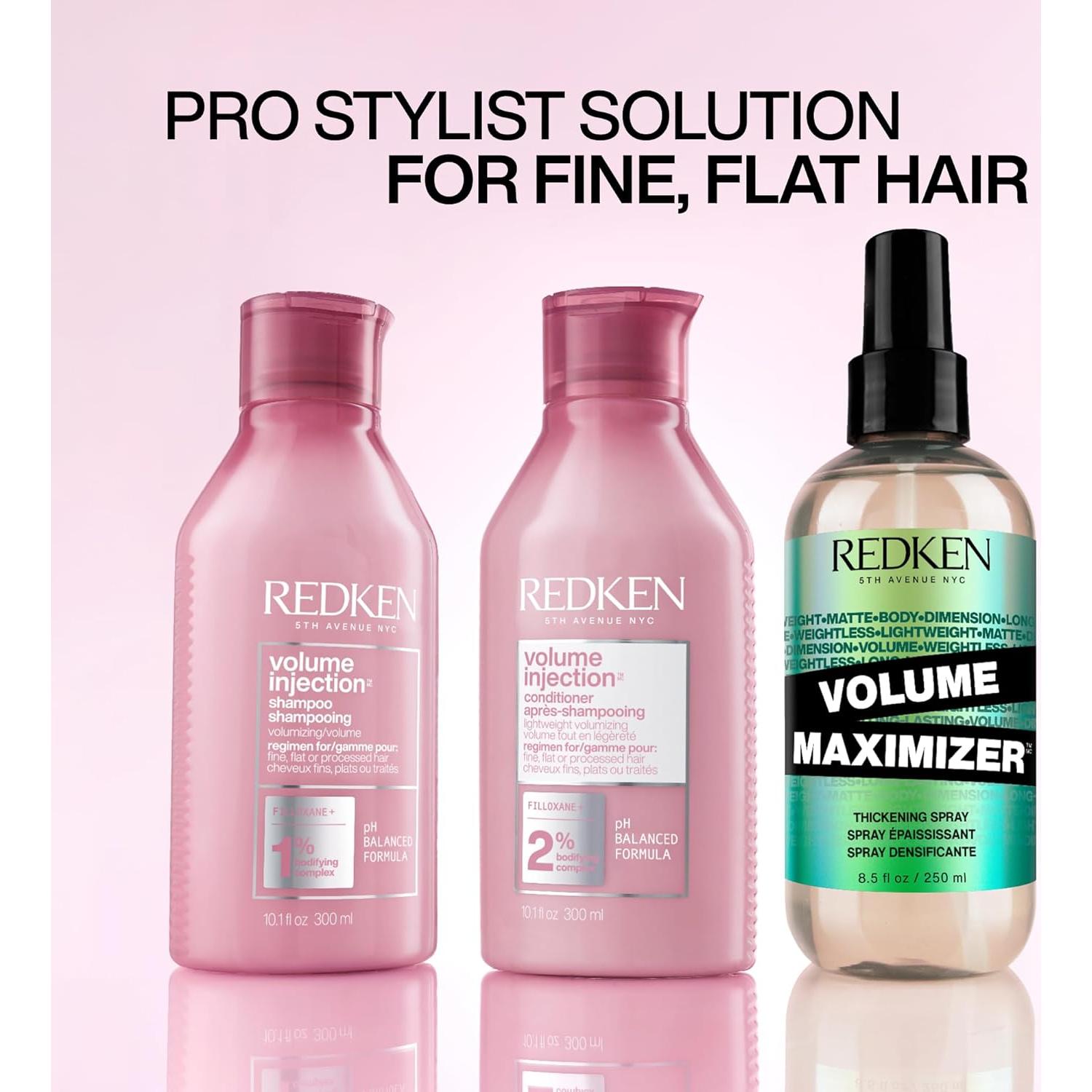 Champú Redken Volume Injection 300ml - Voluminizador Cabello Fino