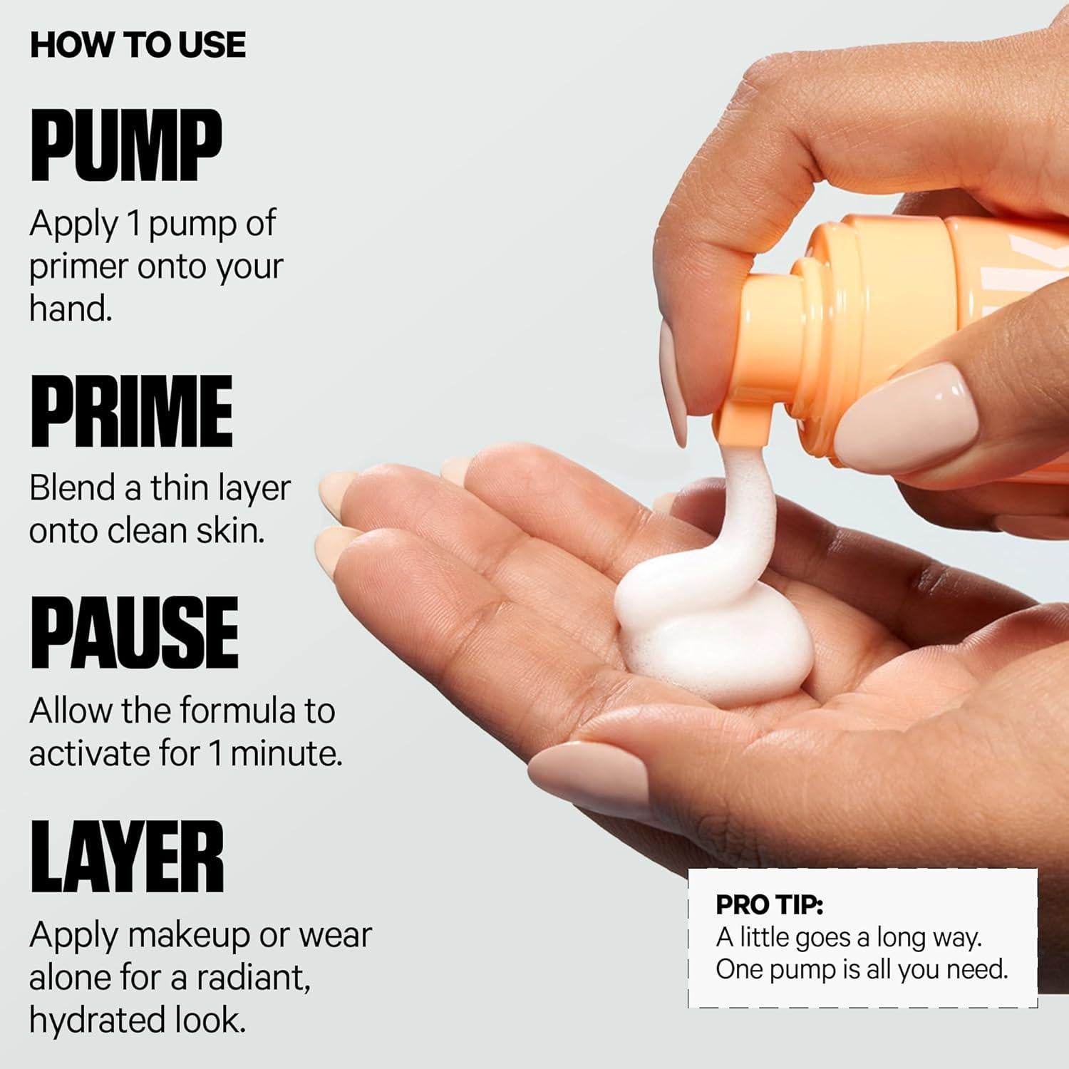 Espuma Primer Facial Brillante Nube Leche Maquillaje 27.2 g