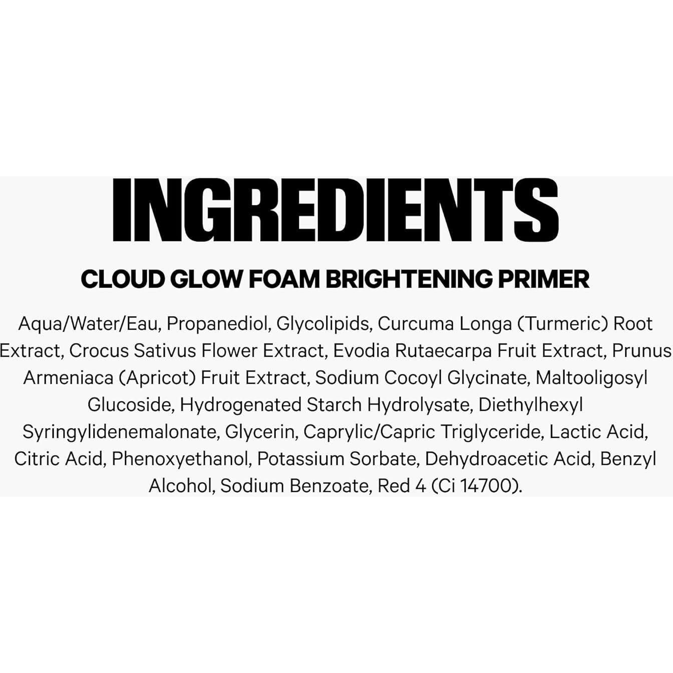 Espuma Primer Facial Brillante Nube Leche Maquillaje 27.2 g