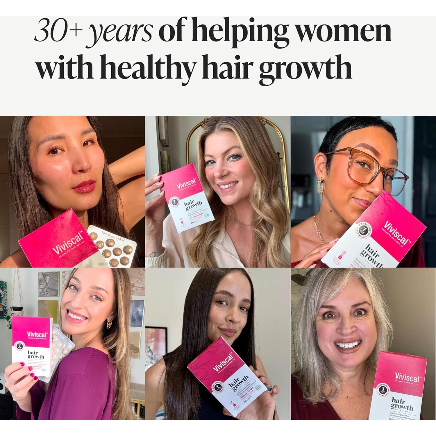 Suplemento Crecimiento Capilar Viviscal Mujeres 180 Tabletas