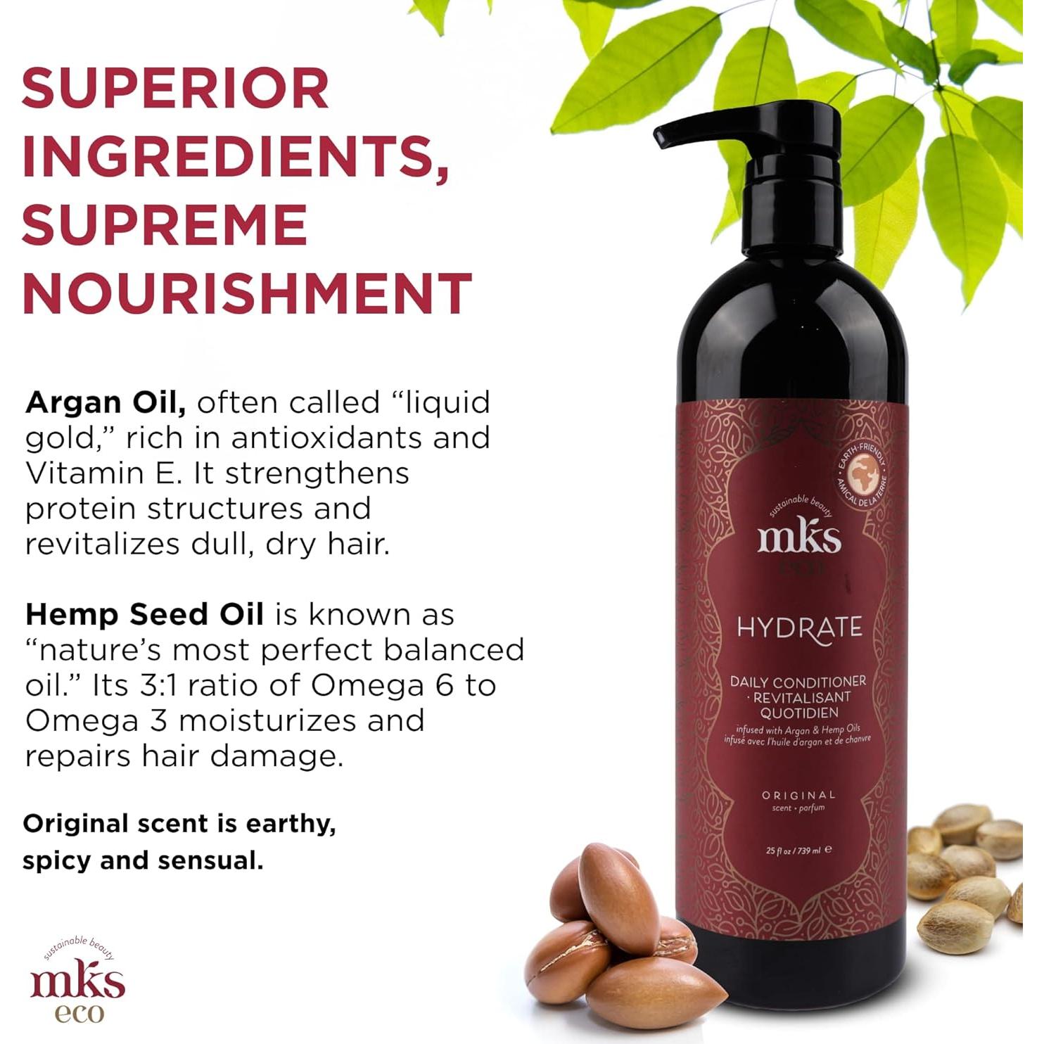 Acondicionador Earthly Body MKS eco Hydrate 739 ml - Vegano