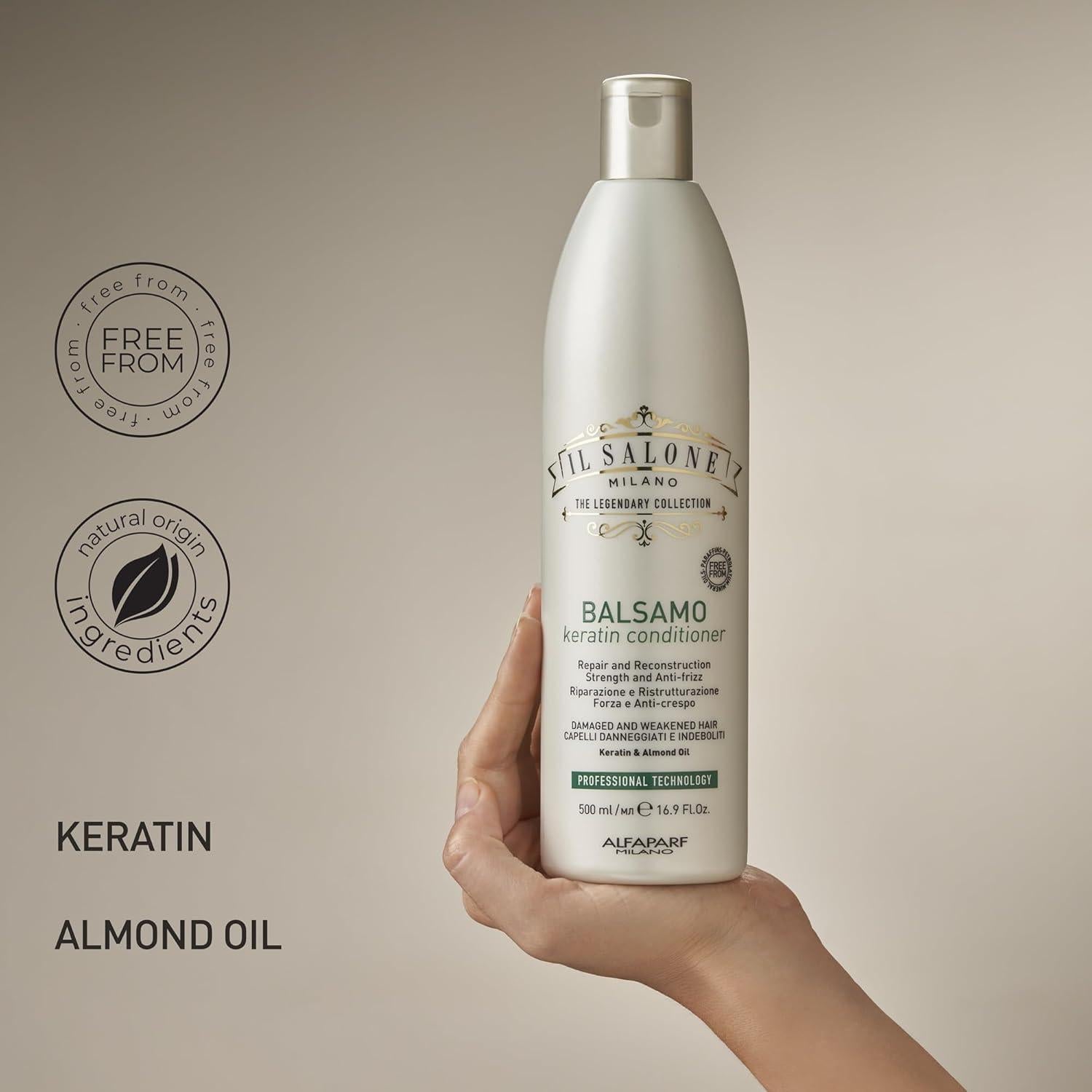 Acondicionador de Queratina Il Salone Milano 500 ml - Cabello Dañado