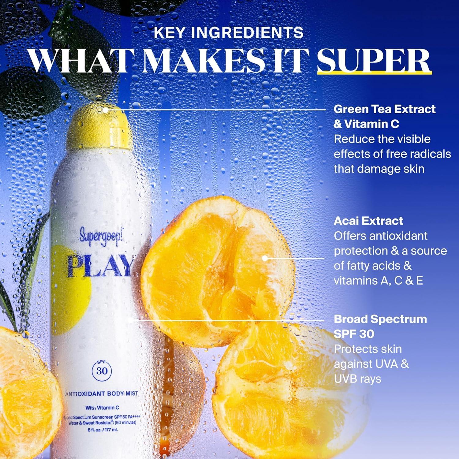 Supergoop! PLAY Rocío Corporal Antioxidante SPF 30 - 177 ml