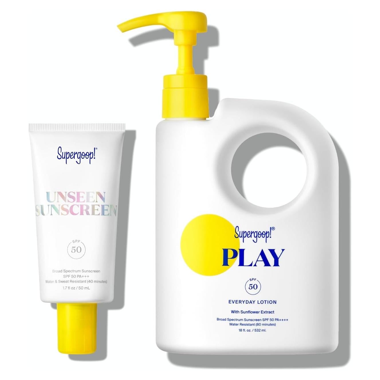 Protector Solar Invisible Supergoop! SPF 50 + Loción PLAY SPF 50