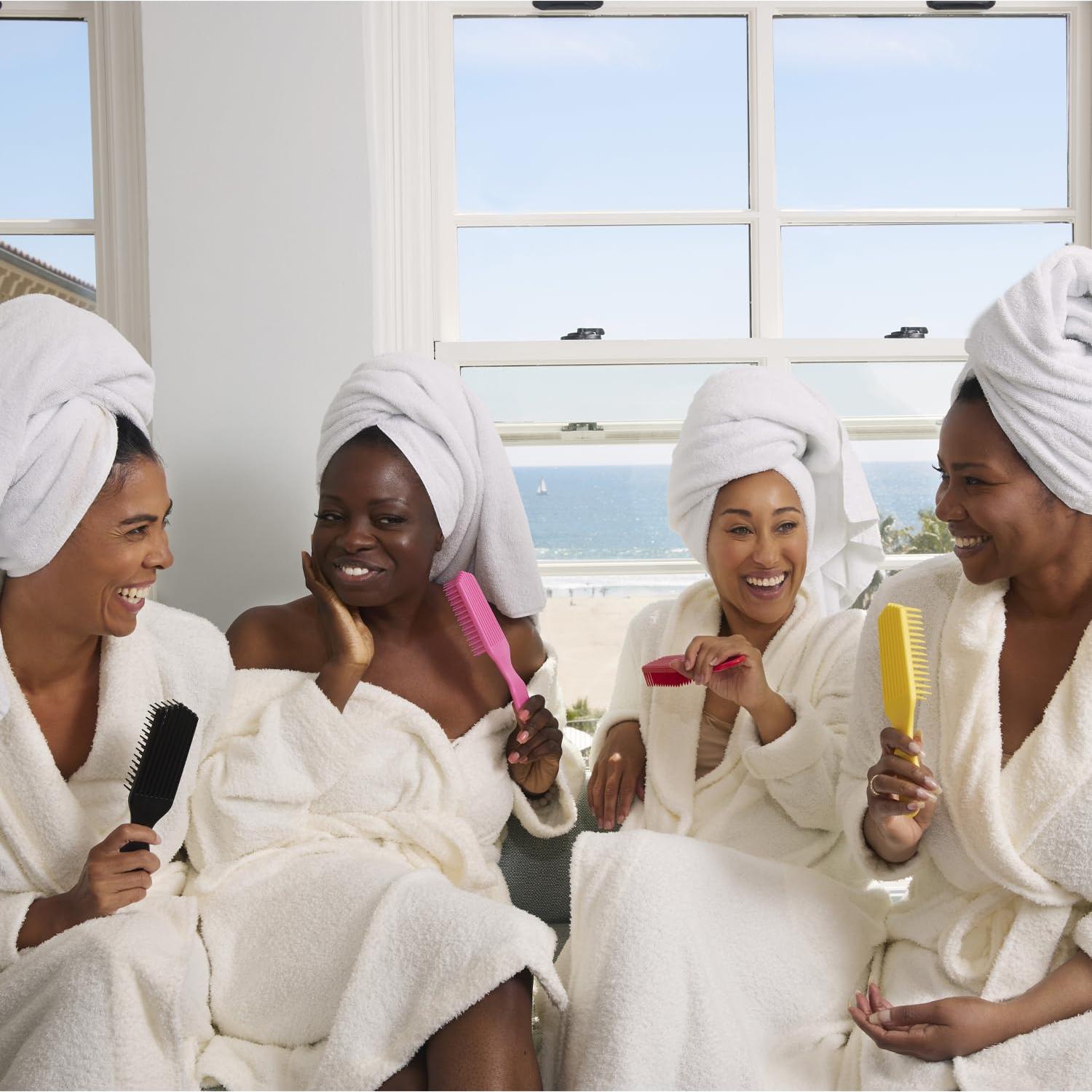 Cepillo Desenredante Rojo Felicia Leatherwood - Para Cabello Rizado y Liso