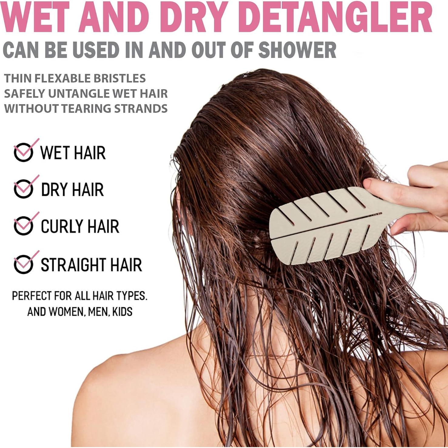 Cepillo Desenredante Ecológico Fiora Naturals - Para Cabello Seco y Húmedo