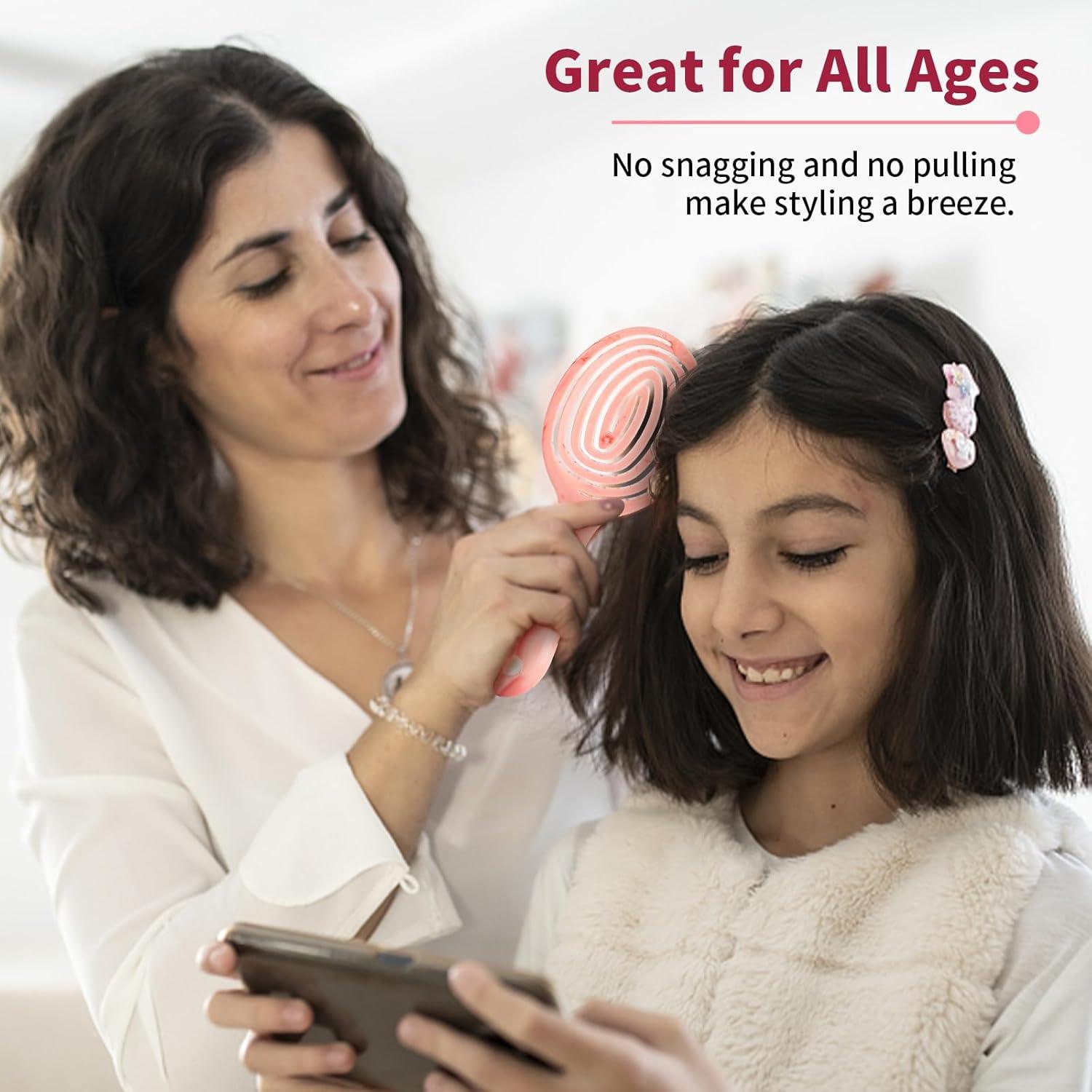 Cepillo Desenredante Ventilado BLUSHMARKS Rosa 23.3x7.7cm