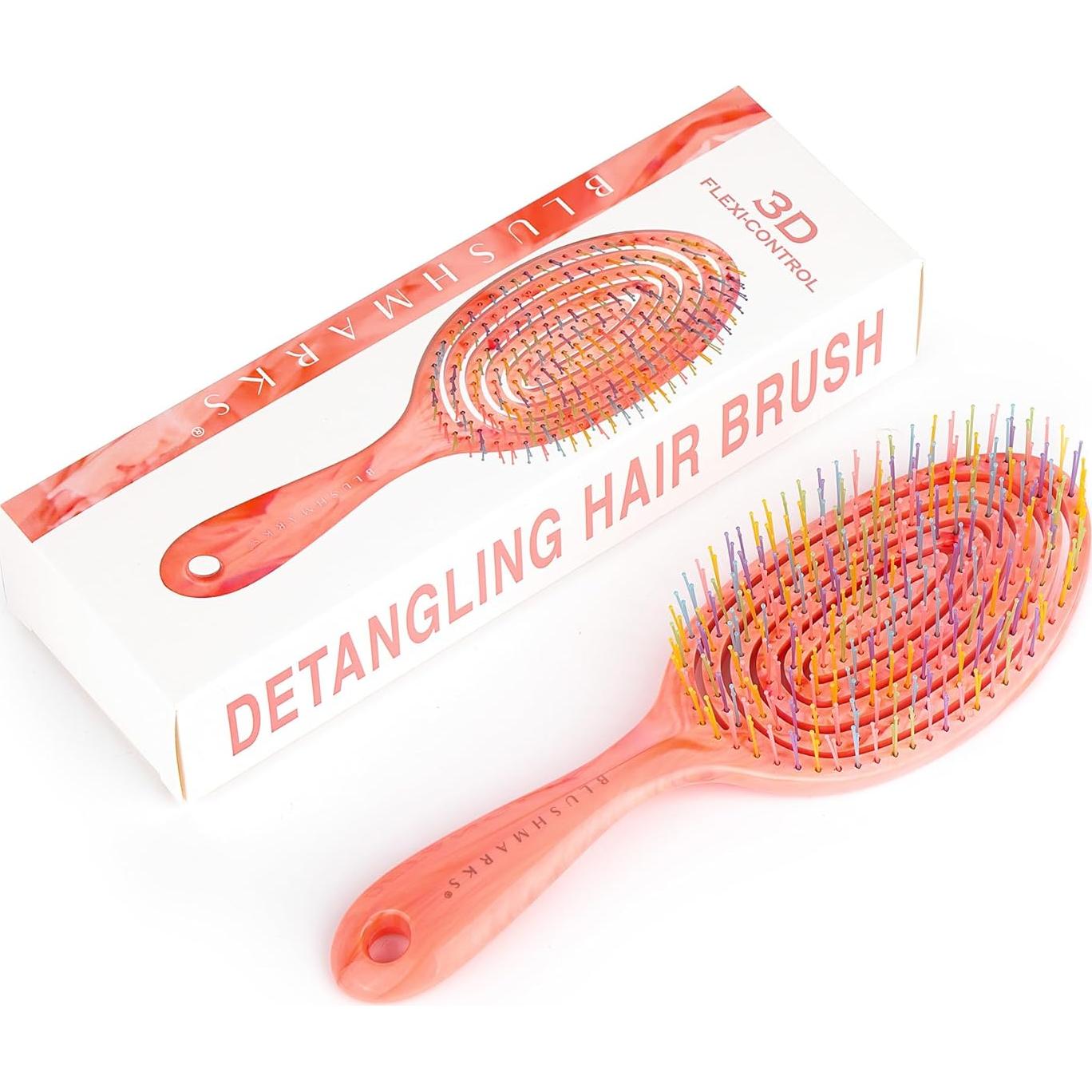 Cepillo Desenredante Ventilado BLUSHMARKS Rosa 23.3x7.7cm