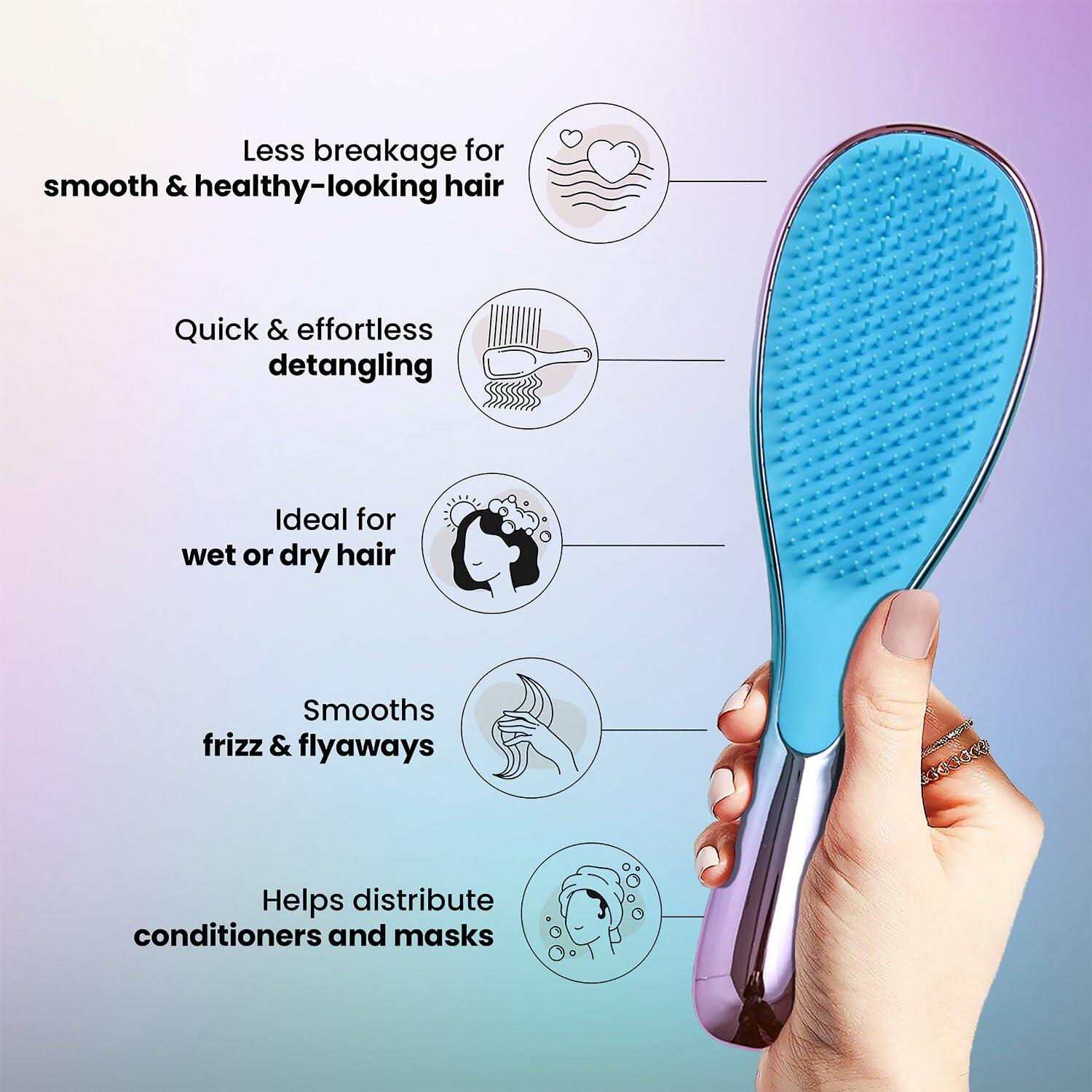 Cepillo Desenredante BELISIMO para Todo Tipo de Cabello 25cm