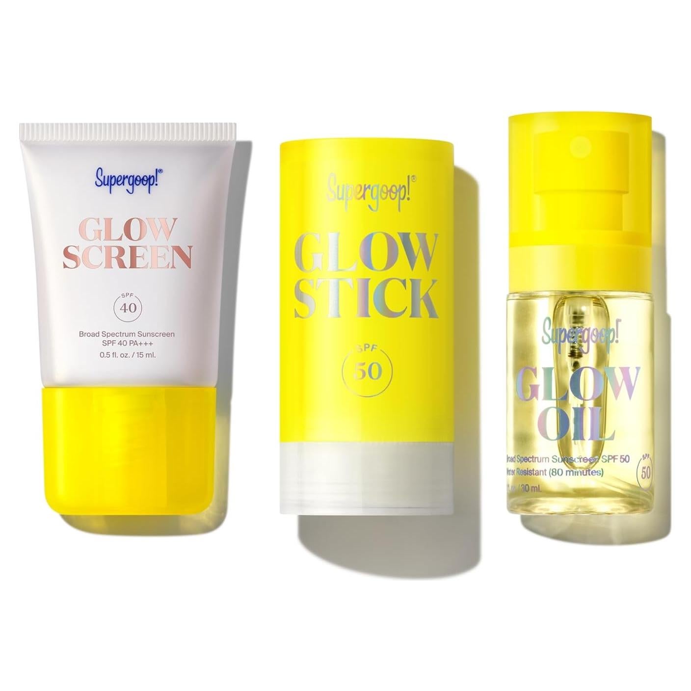 Kit Brillante Supergoop! - Glowscreen SPF 40 y Glow Stick SPF 50