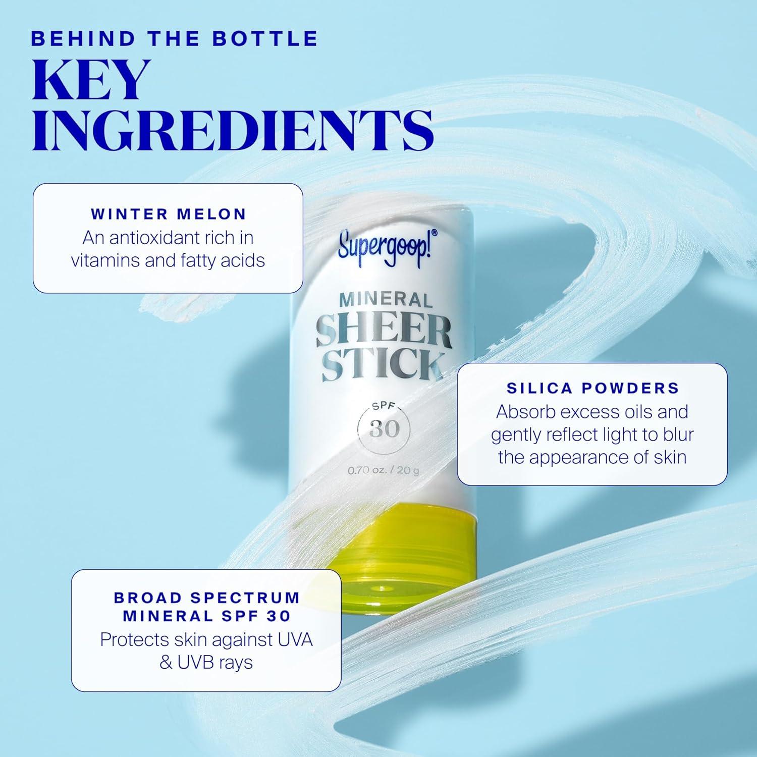 Supergoop! Barra Mineral Transparente SPF 30 - 20.9 ml x2