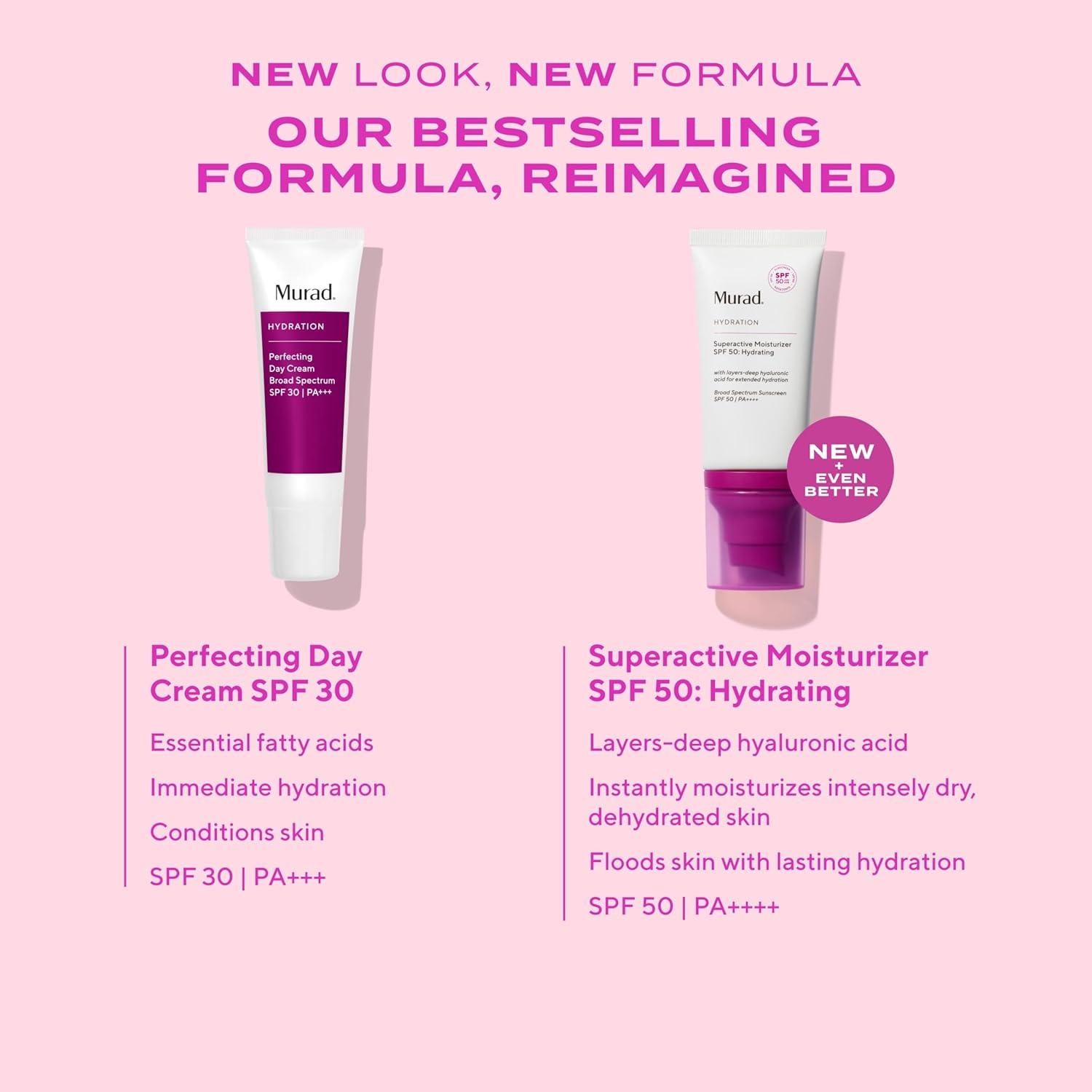 Hidratante Facial Murad SPF 50 con Ácido Hialurónico 50 ml